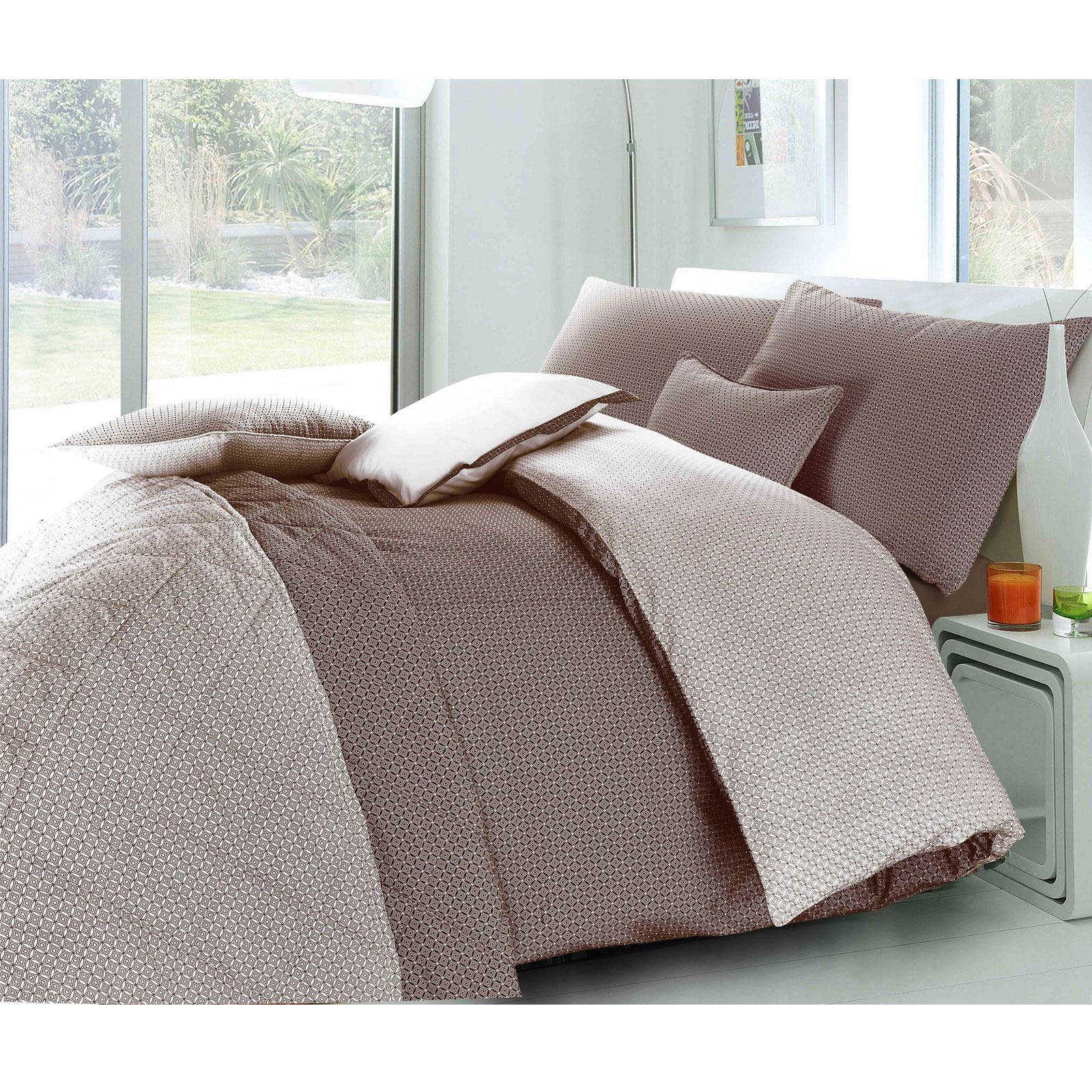 Soft Cotton Blend Duvet Quilt Cover Set Single Double Super King Size