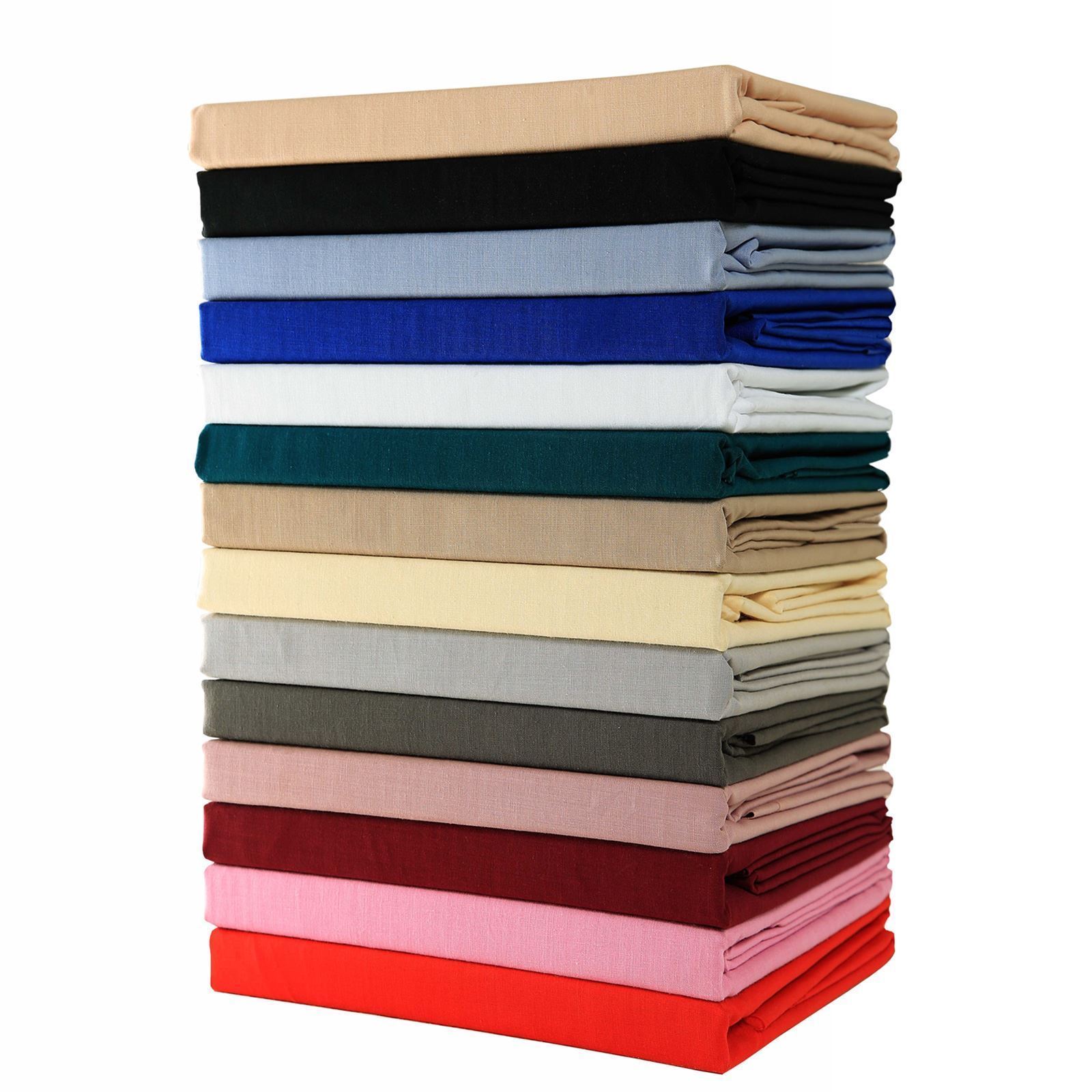 Plain Flat Bed Sheet SALE Polycotton NEW Top Sheets Single Double Super