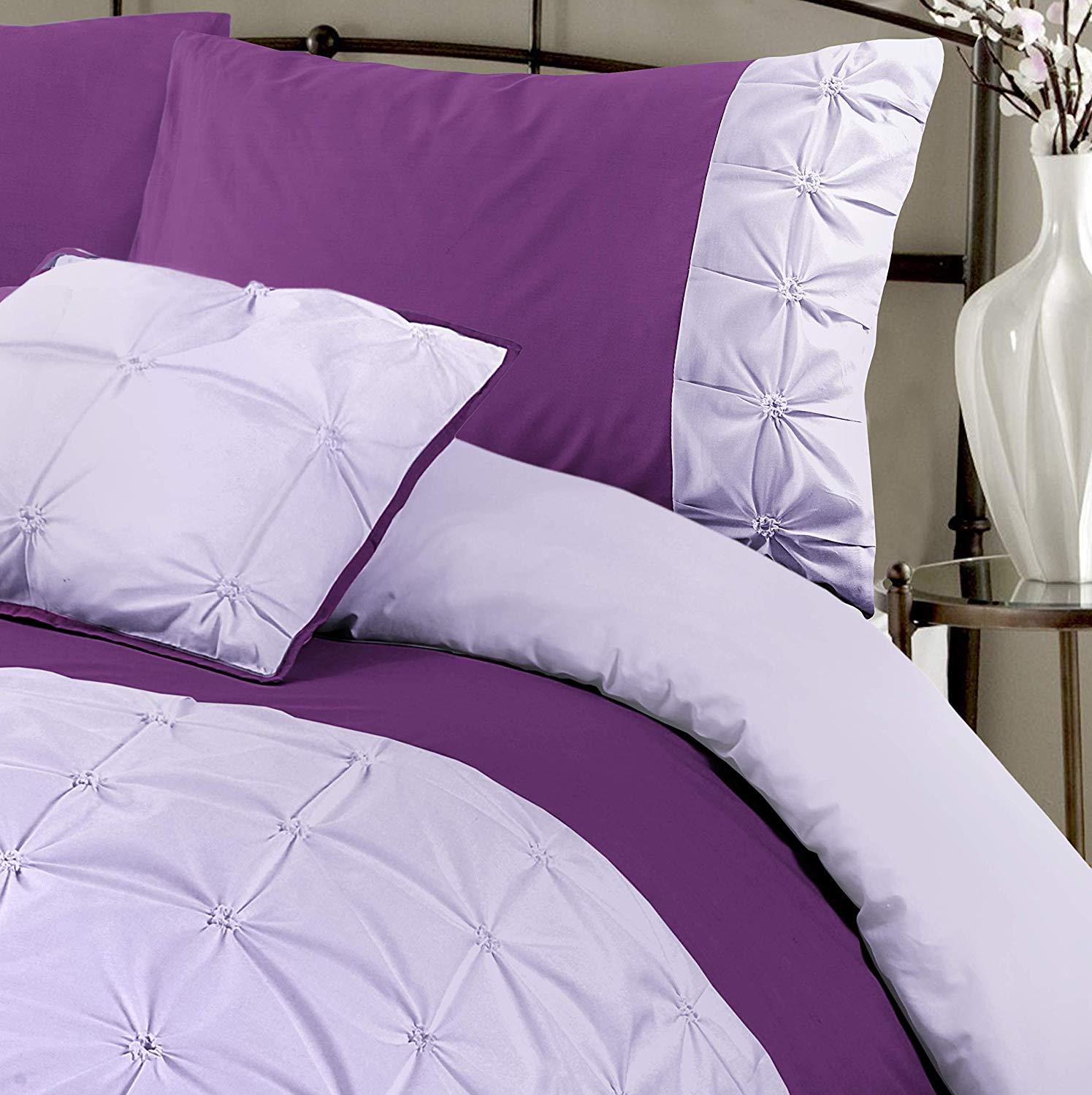 Soft Cotton Blend Duvet Quilt Cover Set Single Double Super King Size