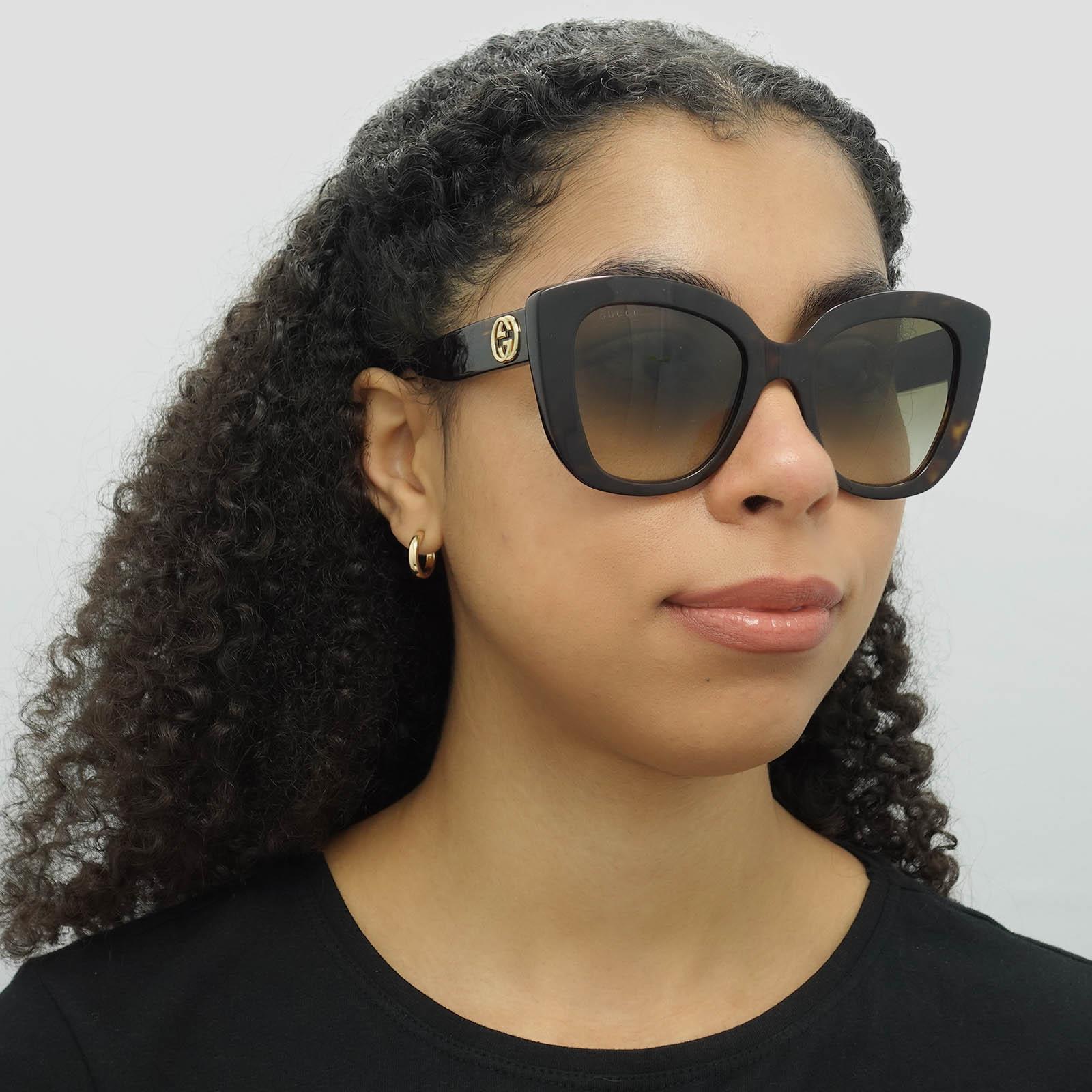 Gucci Sunglasses GG0327S 002 Havana Brown Gradient | eBay
