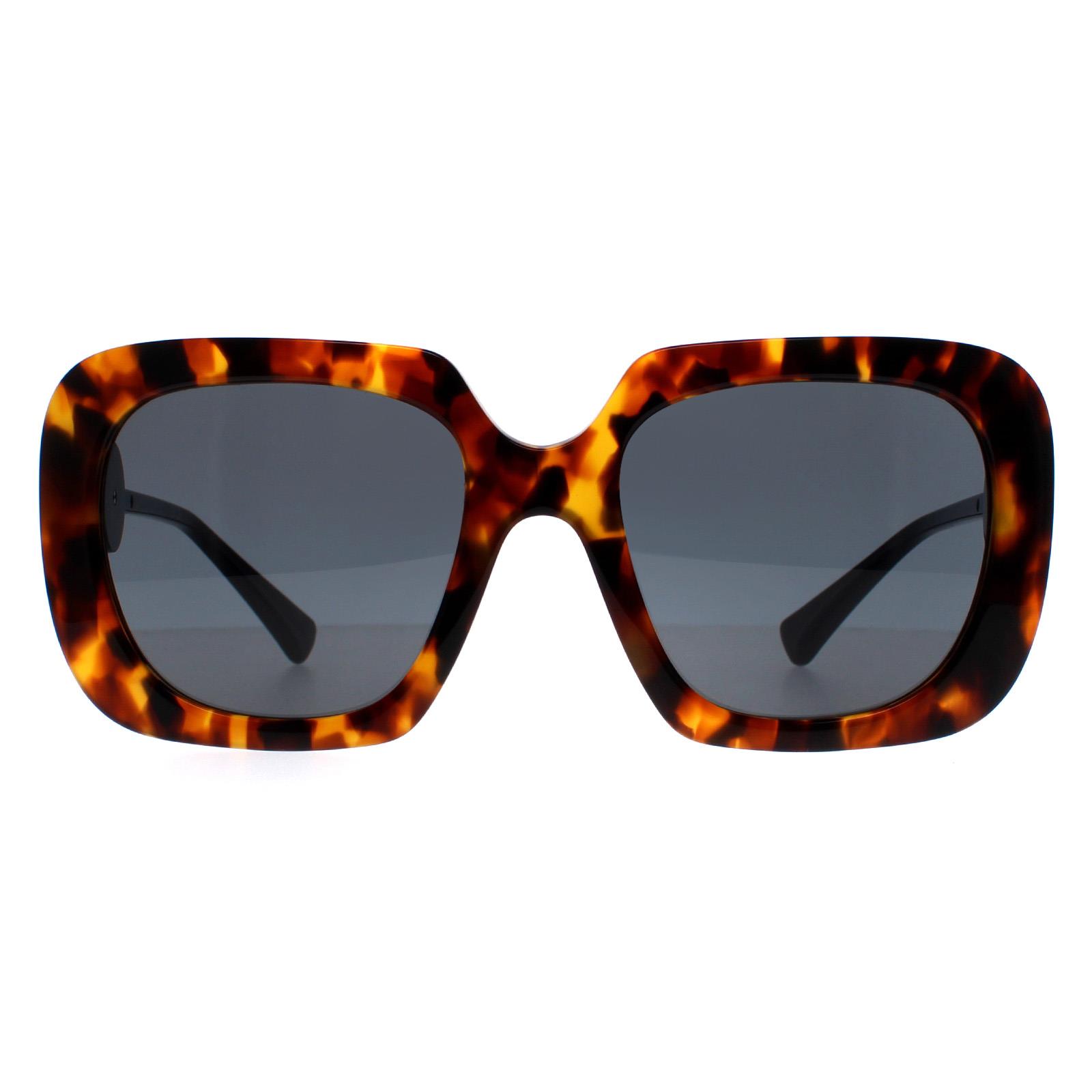 Versace Sunglasses VE4434 511987 Light Havana Dark Grey | eBay
