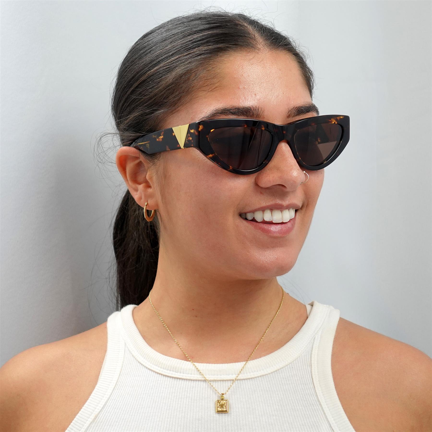 Bottega Veneta Sunglasses BV1176S 002 Havana Brown | eBay display picture 3