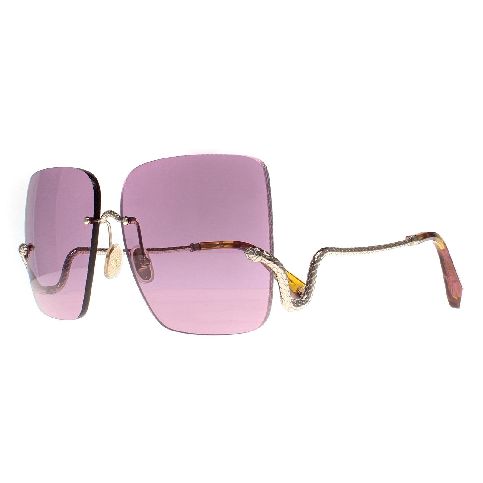 Final Price! Roberto Cavalli SRC061 0594 Sunglasses Roberto Cavalli SRC043-0300 Cateye Rimless Sunglasses in  main image 4