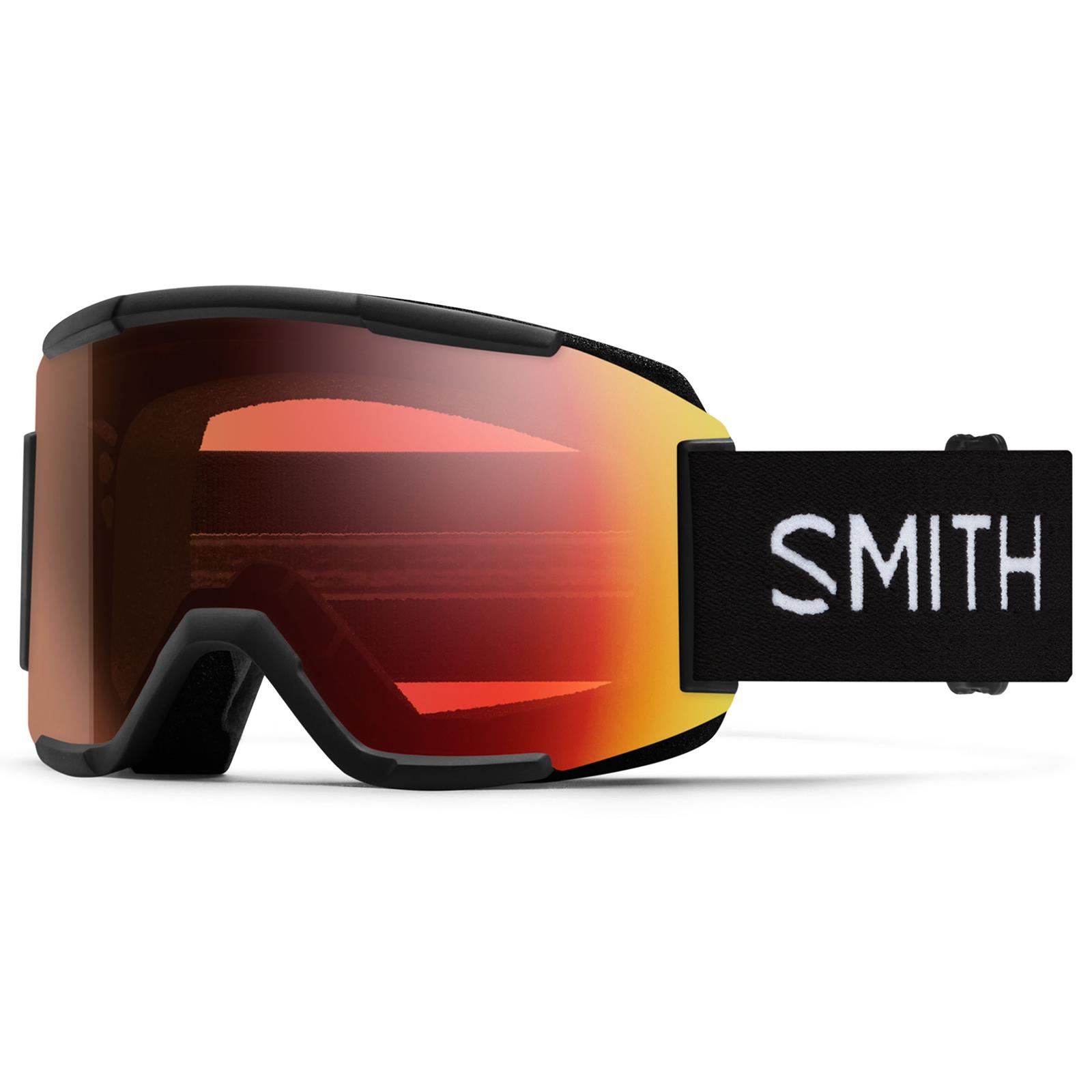 ◆SMITH SQUAD◆調光◆Photochromic Red Mirror◆ Smith Ski Goggles Squad 2QJ 4V Black ChromaPop Pro Photochromic