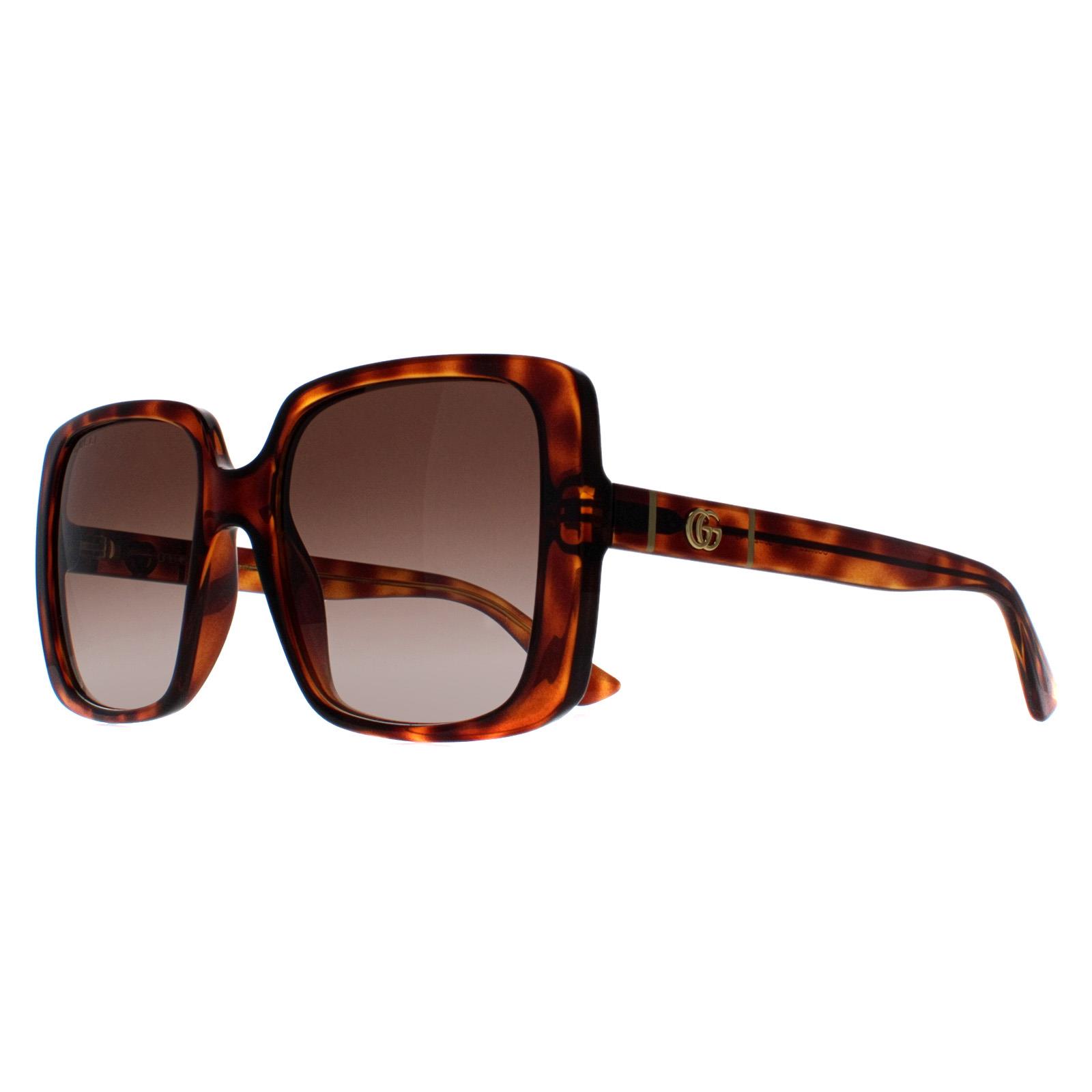 New In Box• Gucci GG0632SA Sunglasses 002 Havana / Brown Gradient Lenses Gucci GG0632S 002 - Havana • See best prices today » main image 2
