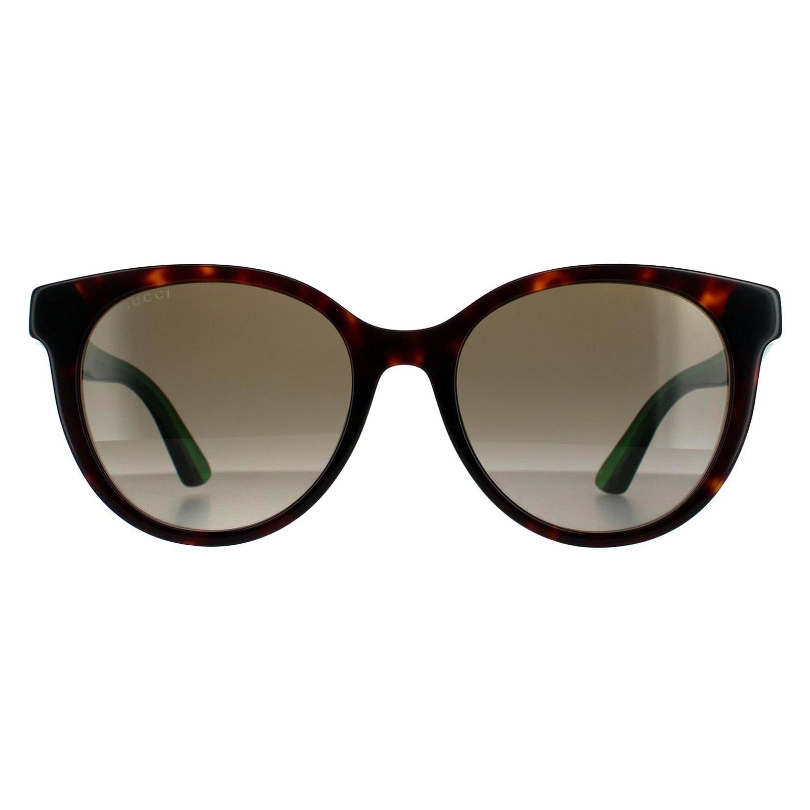 Authentic Gucci Sunglasses GG0702SKN 003 Green And Red Tortoise 54-19-145 Gucci Gg0702Sk-003 Sunglasses main image 2