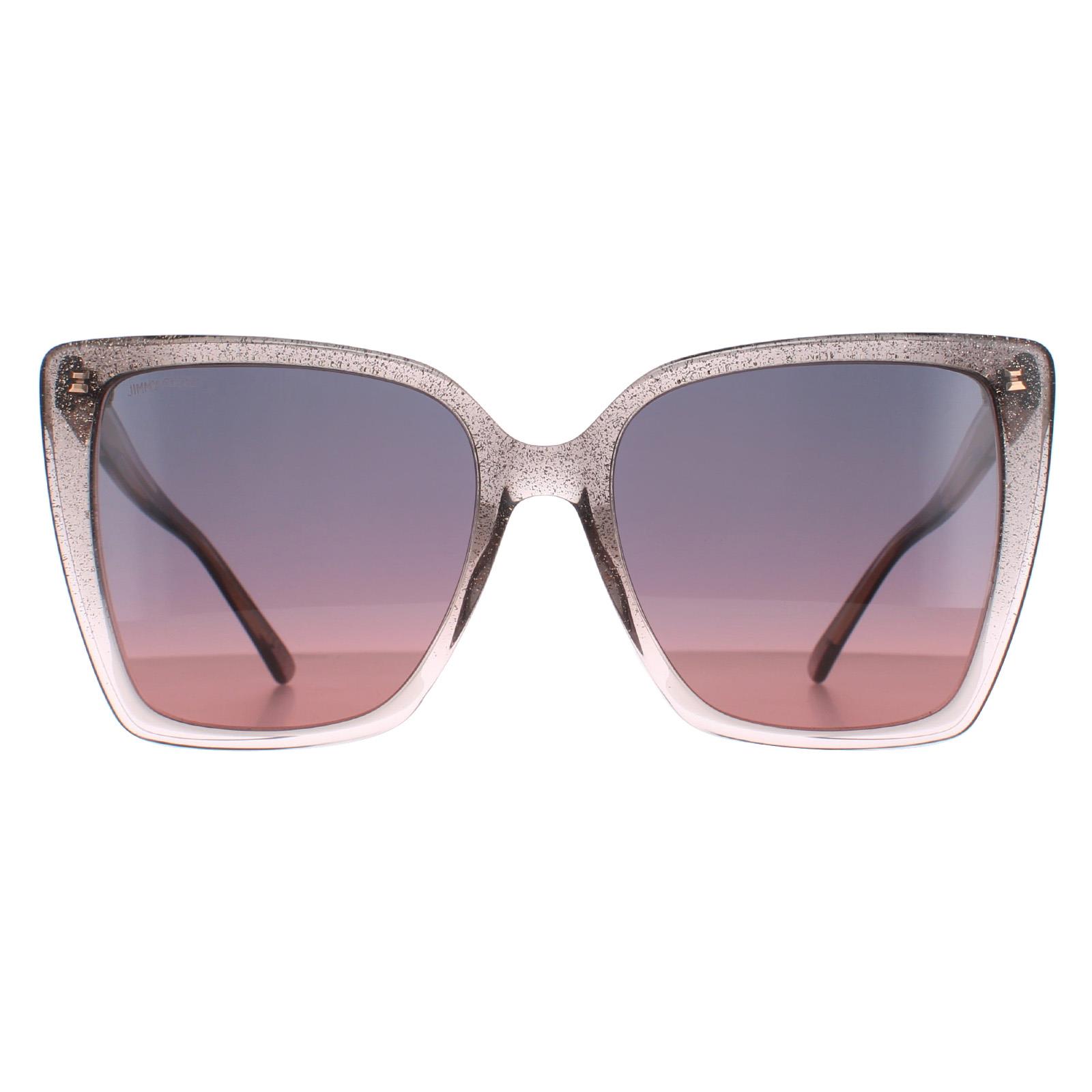 Jimmy Choo Sunglasses LESSIE/S S KON Nude Glitter Gray 