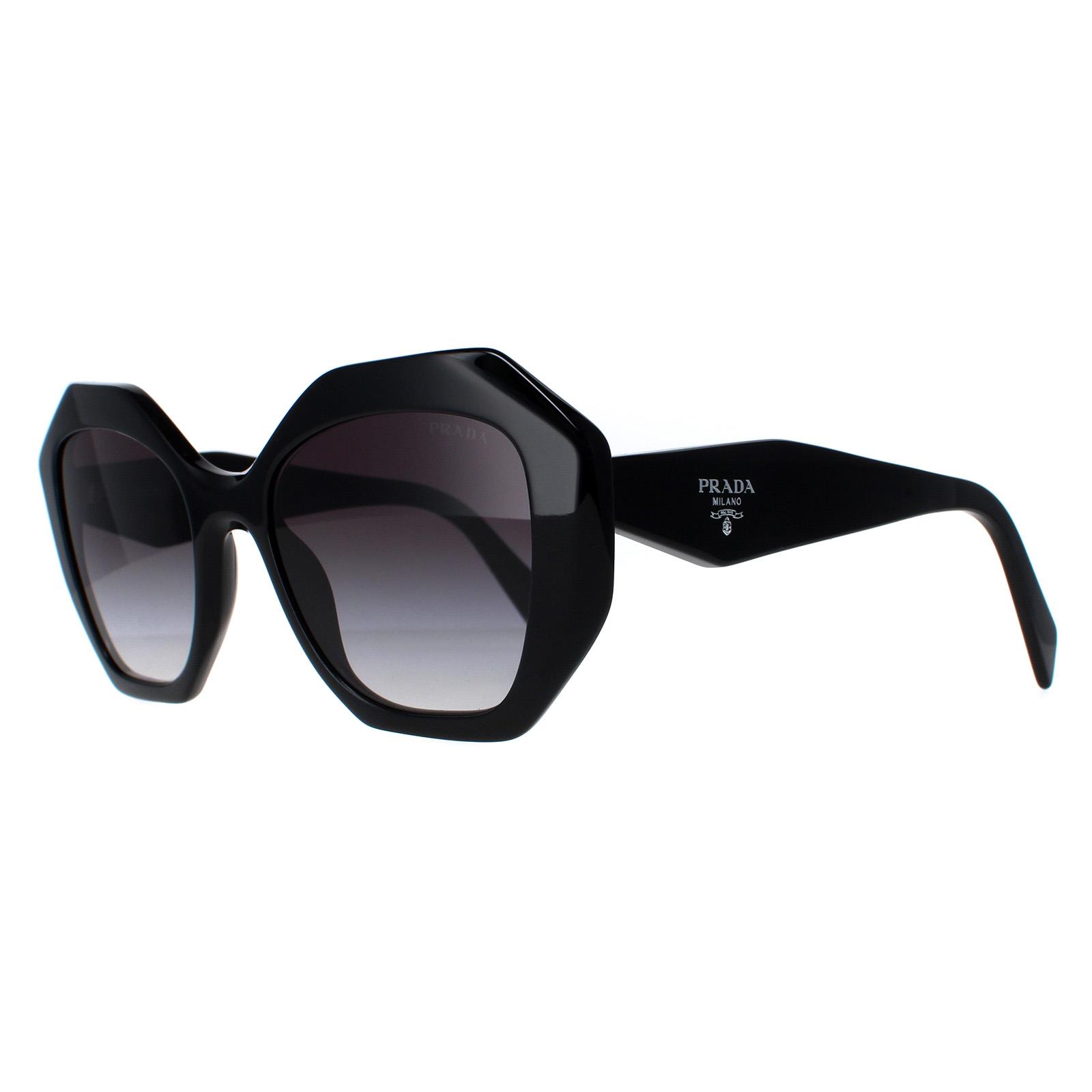 Prada PR 16WS Black Sunglasses With Grey Lenses Buy Prada PR 16WS Black Geometric Sunglasses at best price  main image 2