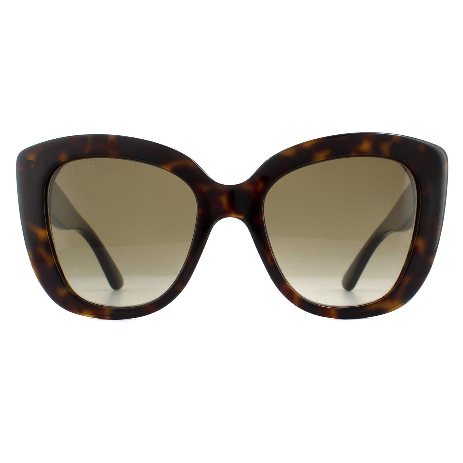 Gucci Sunglasses GG0327S 002 Havana Brown Gradient | eBay