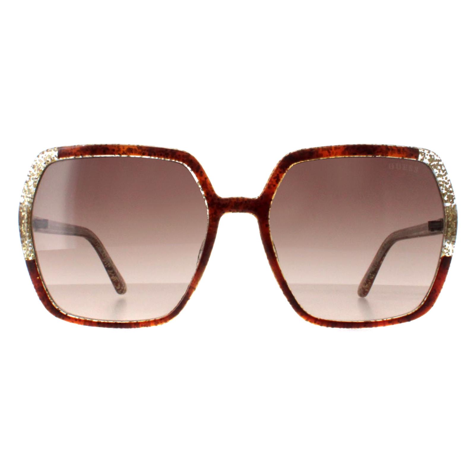 Guess Sunglasses GO00006 52F Dark Havana Brown Gradient  display picture 2