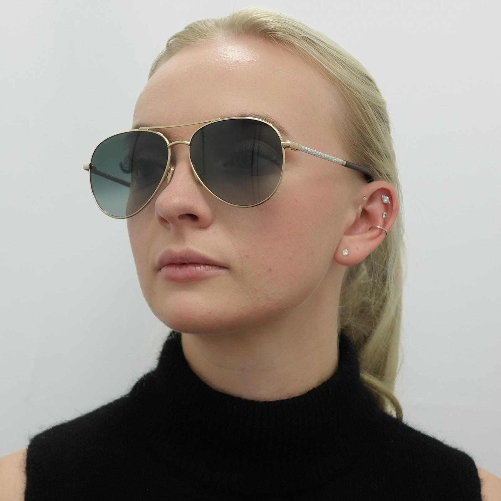 Jimmy Choo Sunglasses DEVAN/S RHL 9O Gold Black Dark Gray  display picture 2
