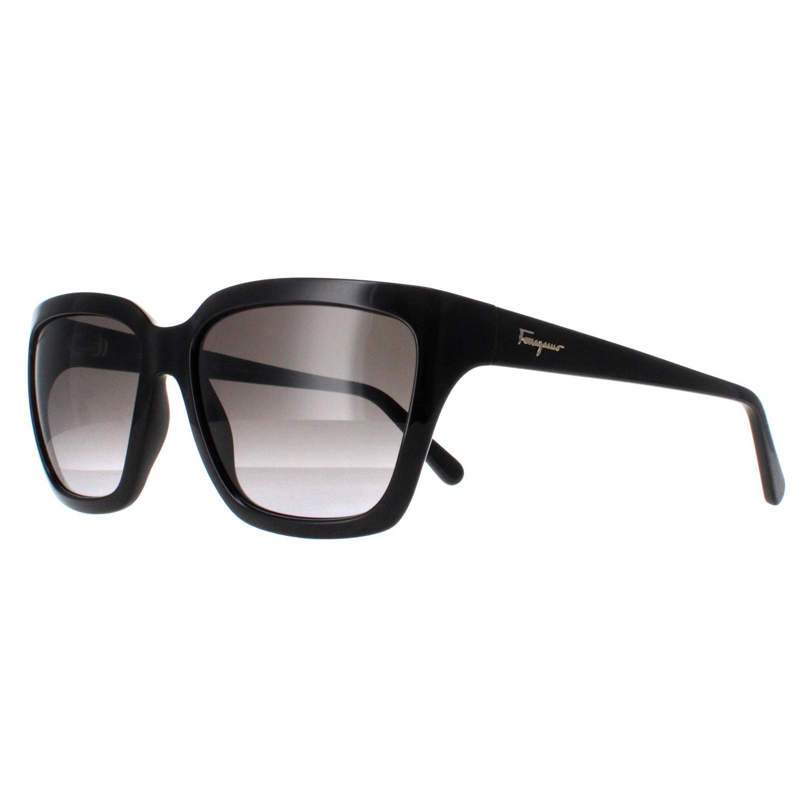 Salvatore Ferragamo Sunglasses SF1018S 001 Black Gray  display picture 2