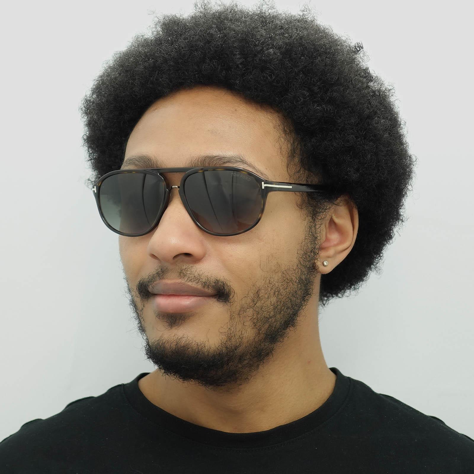 Tom Ford Sunglasses 0447 Jacob 52B Dark Havana Smoke Gray Gradient | eBay