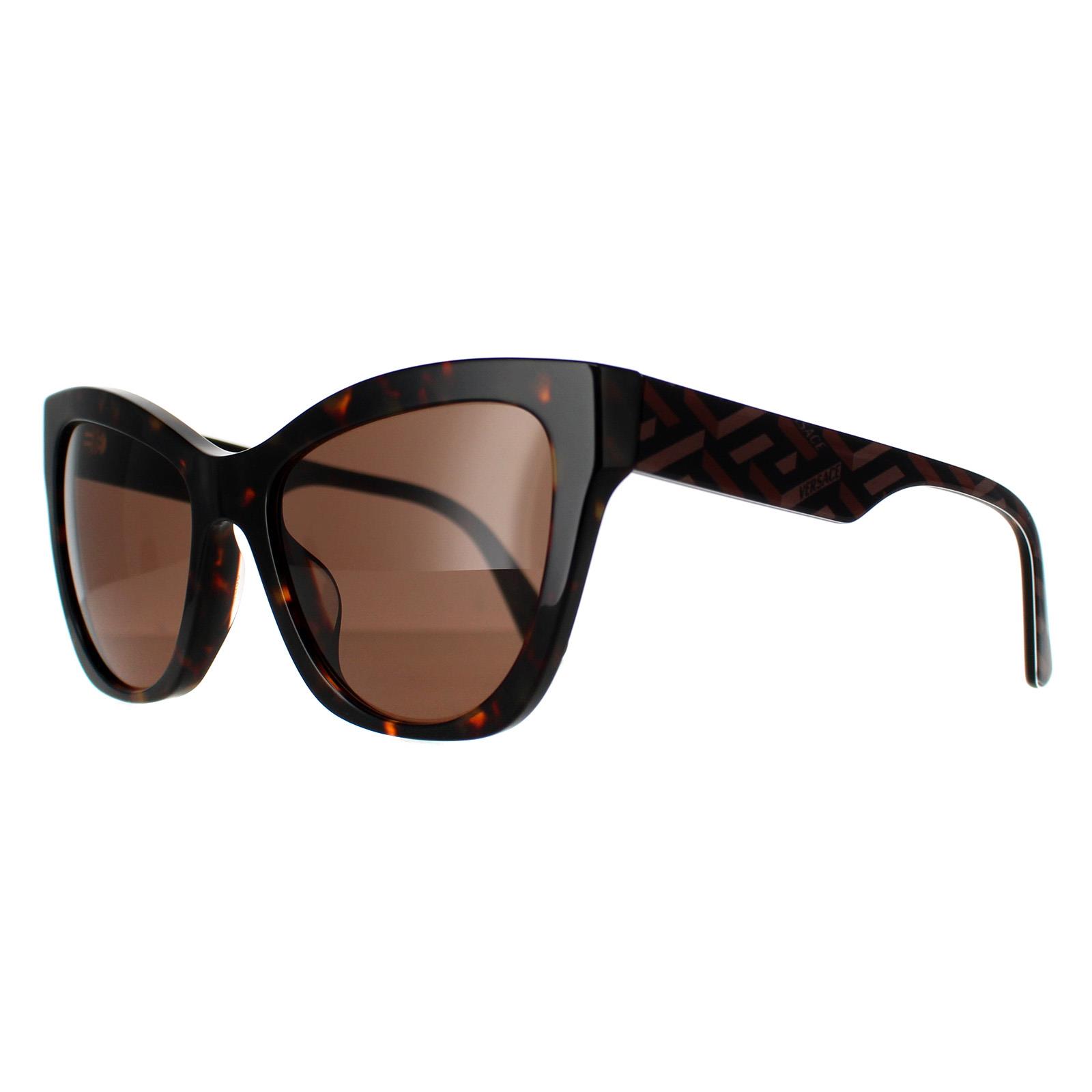 Versace Sunglasses VE4417U 535973 Havana Pattern Dark Brown  display picture 3