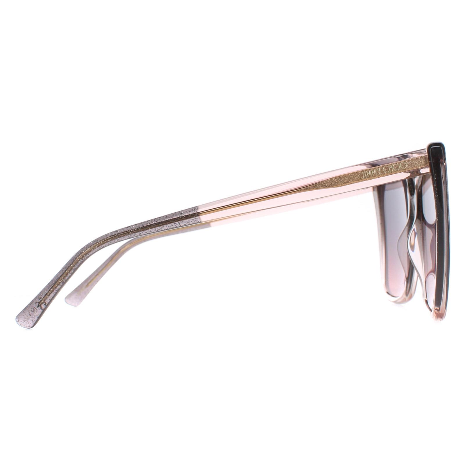 Jimmy Choo Sunglasses LESSIE/S S KON Nude Glitter Gray 