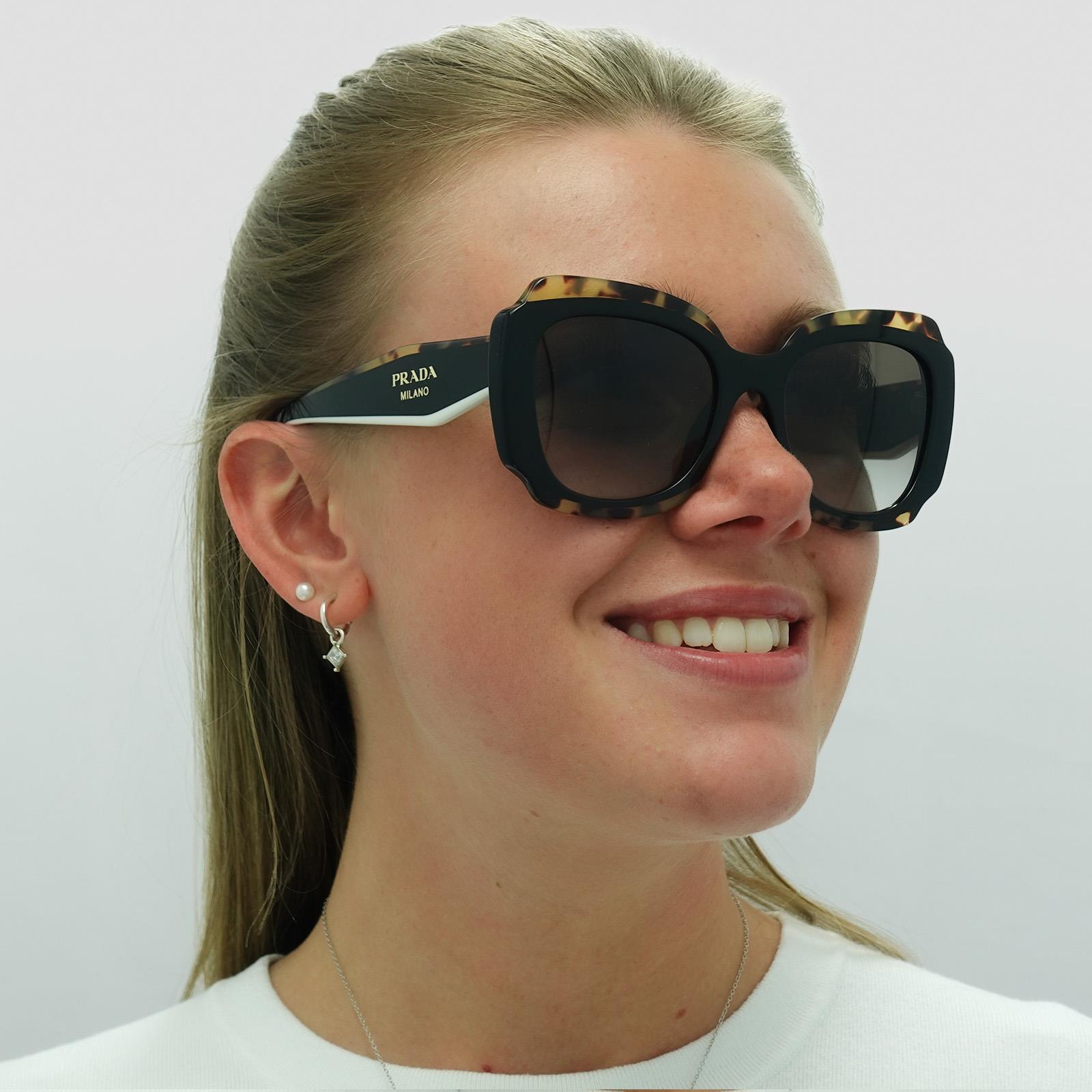 Prada Sunglasses PR16YS 01M0A7 Black and Medium Tortoise  display picture 2