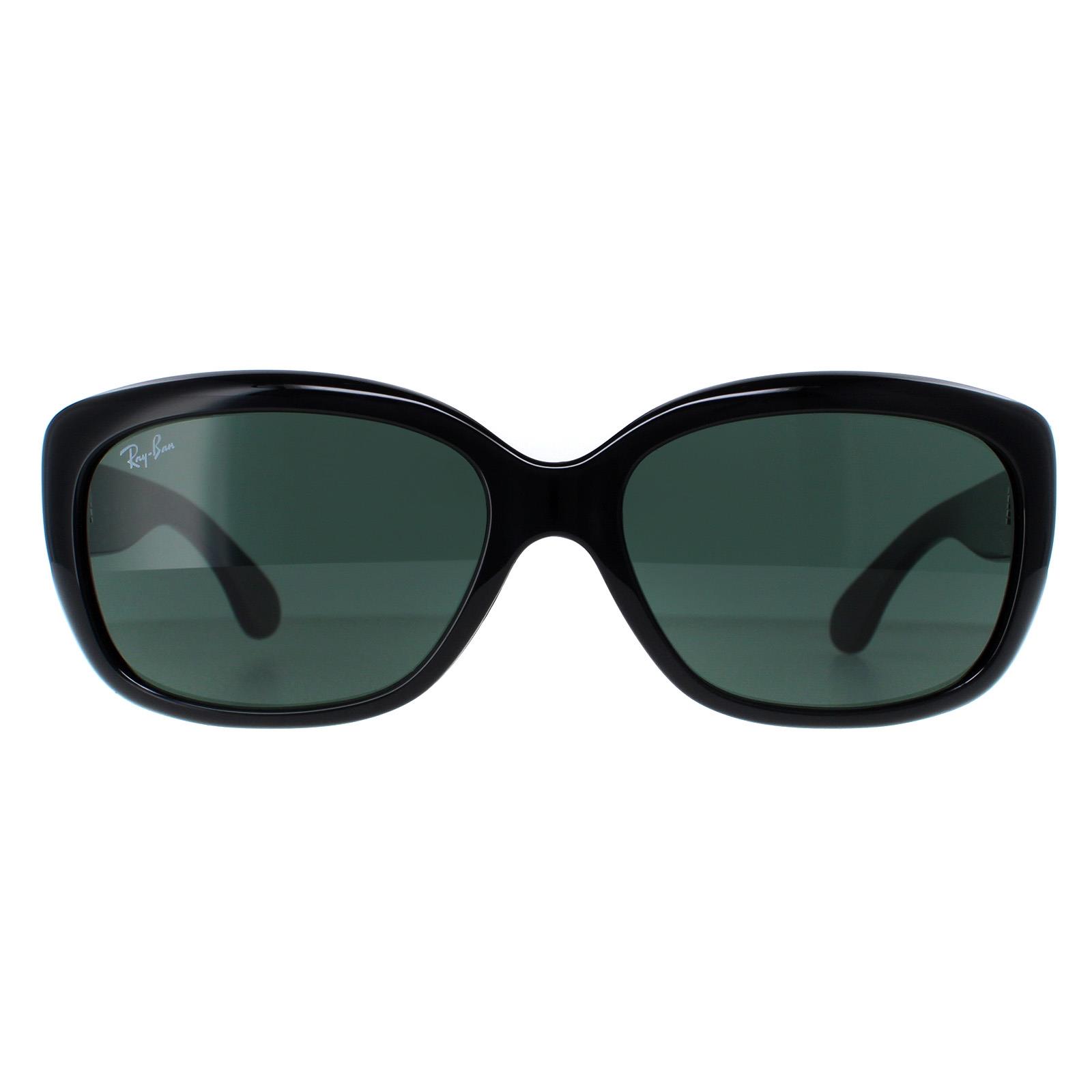 Ray-Ban Sunglasses Jackie Ohh 4101 601/58 Black Green Polarized | eBay