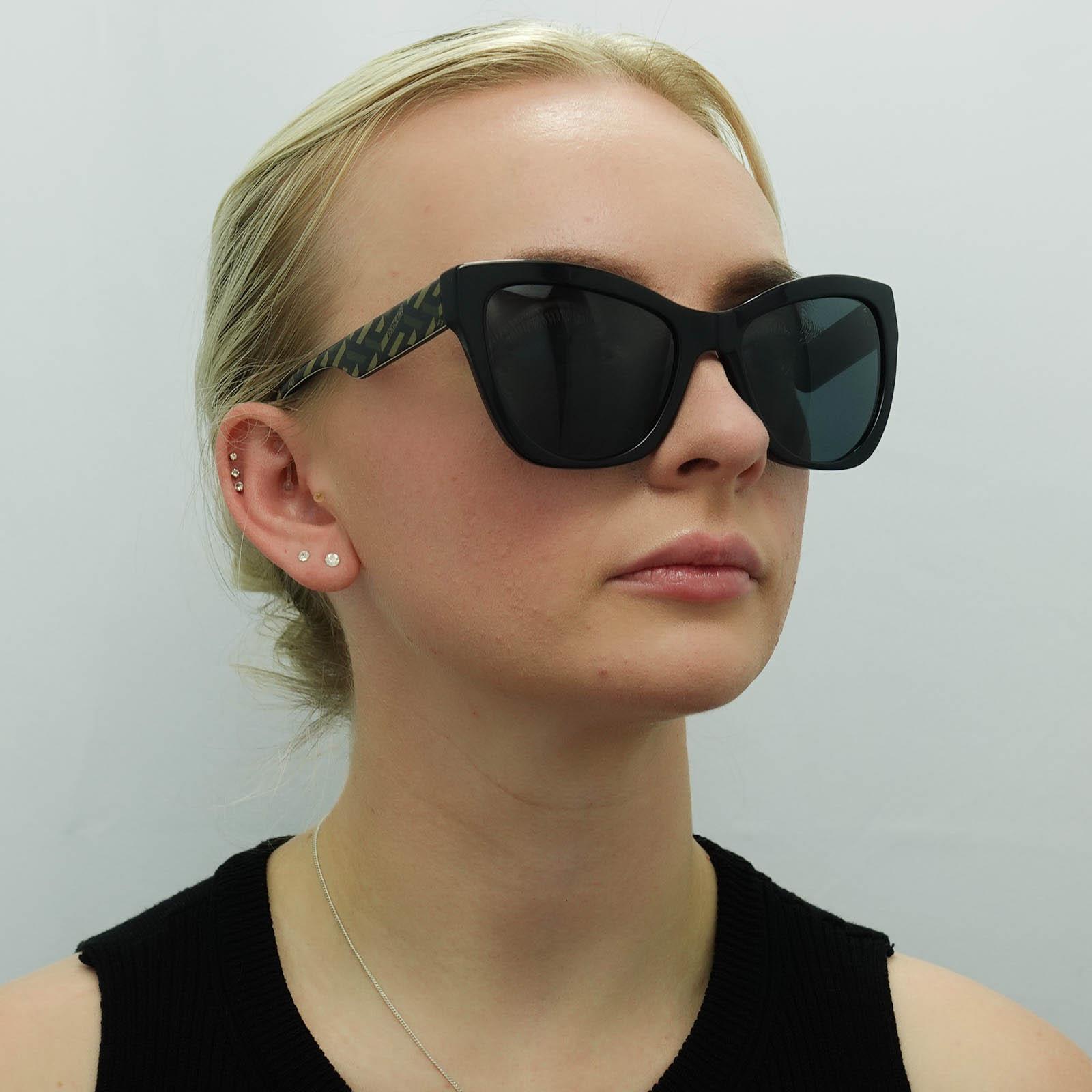 Versace Sunglasses VE4417U 535887 Black Pattern Dark Gray | eBay