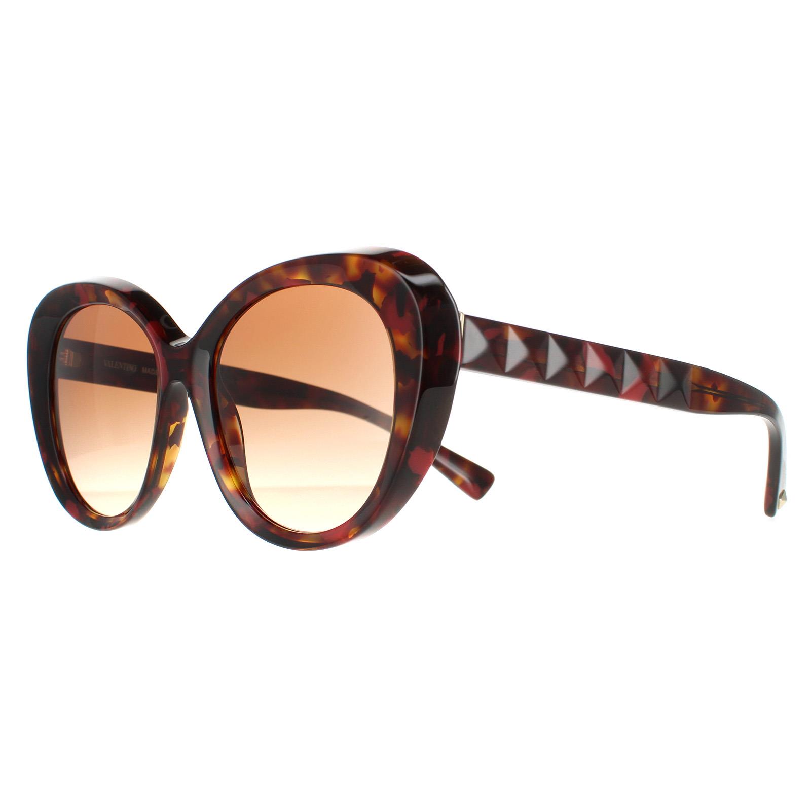 Valentino Sunglasses VA4113 518913 Red Havana Brown Gradient  display picture 3