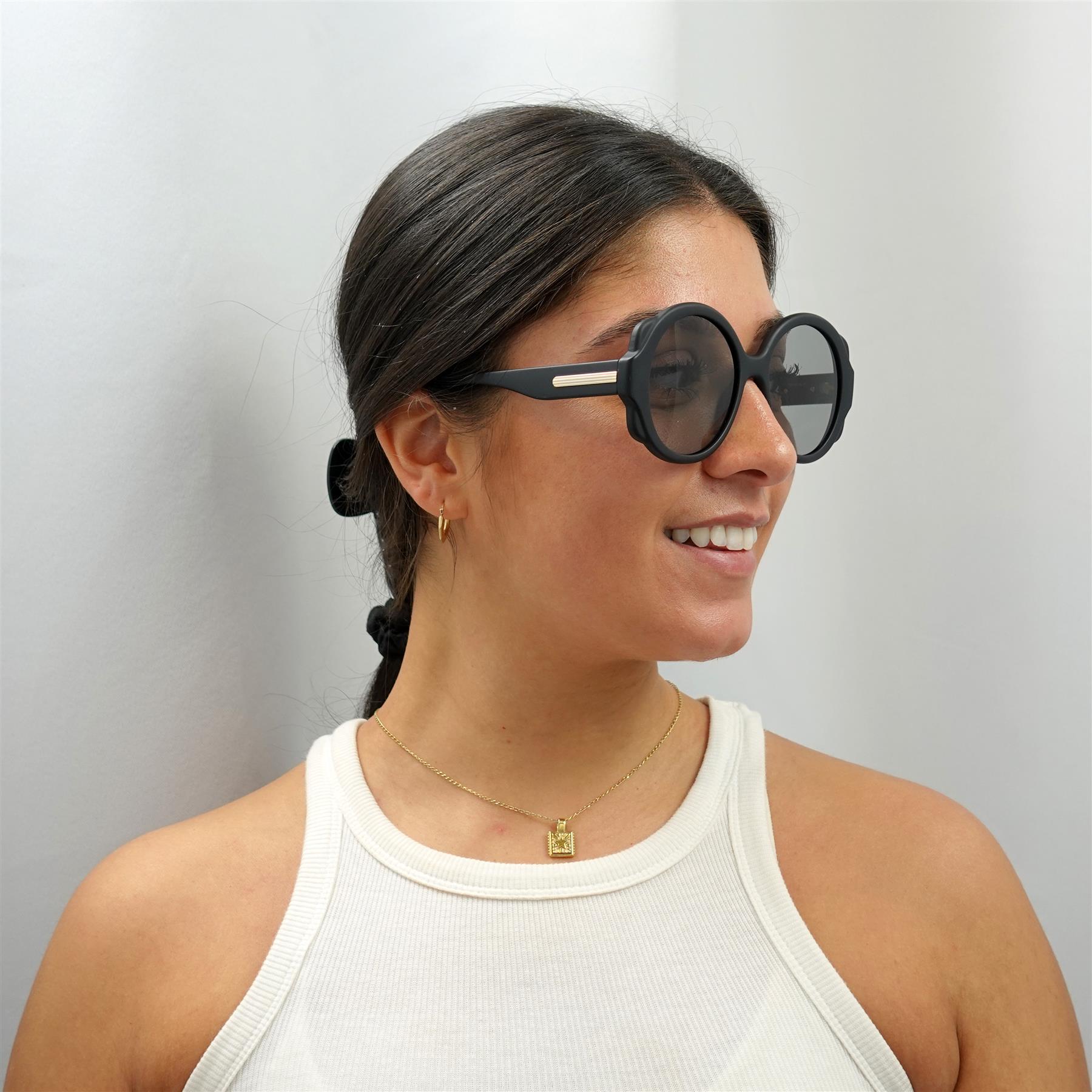 NEW!!! Chloe dark navy matte sunglasses CH0120S 002 Authentic Chloe Sunglasses CH0120S 001 Matte Black Gray | eBay main image 2