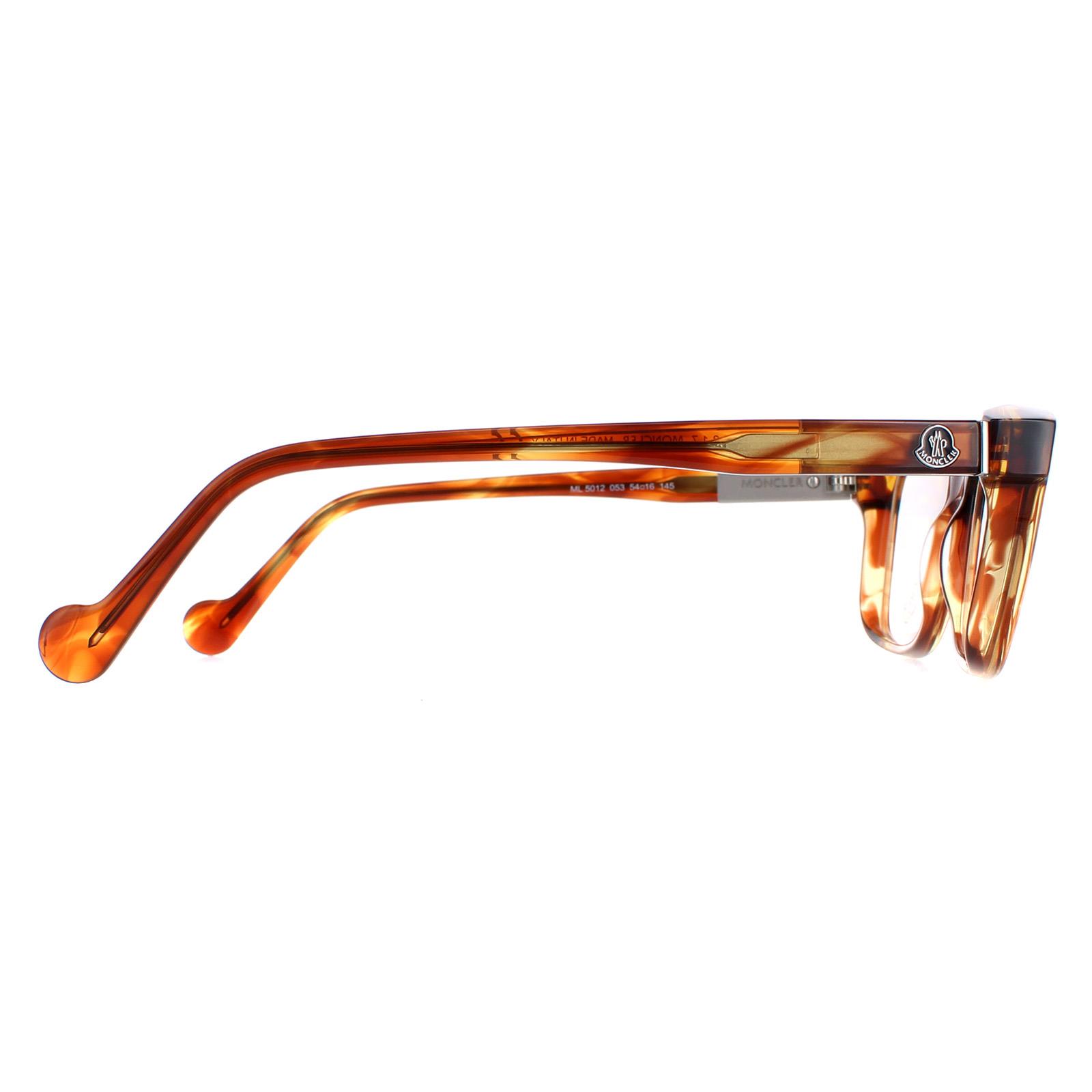 Moncler Eyeglasses ML5012 053 Blonde Havana Men | eBay