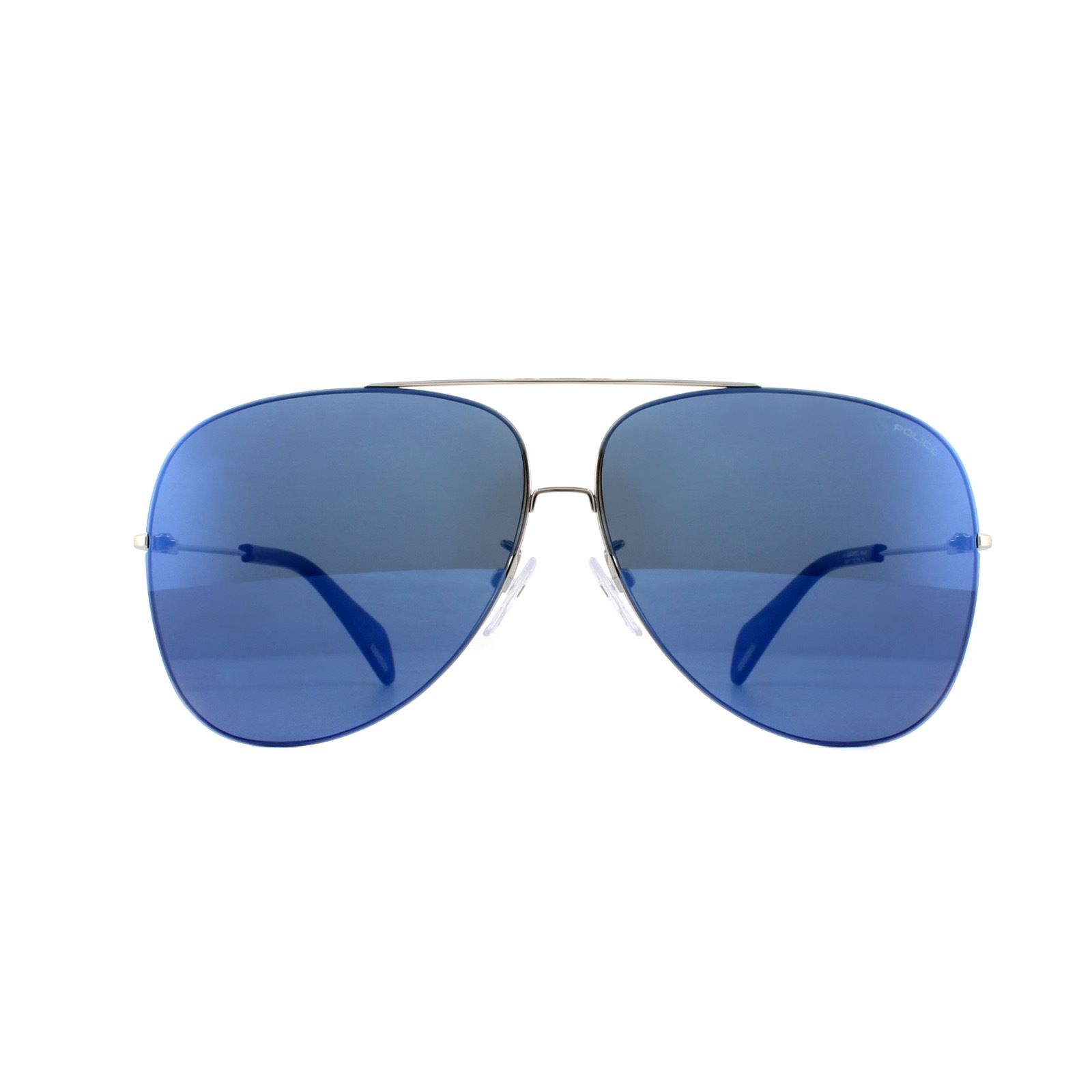Occhiali da pilota Aviator Us-COP Aviator Occhiali Blu lucidato a specchio.