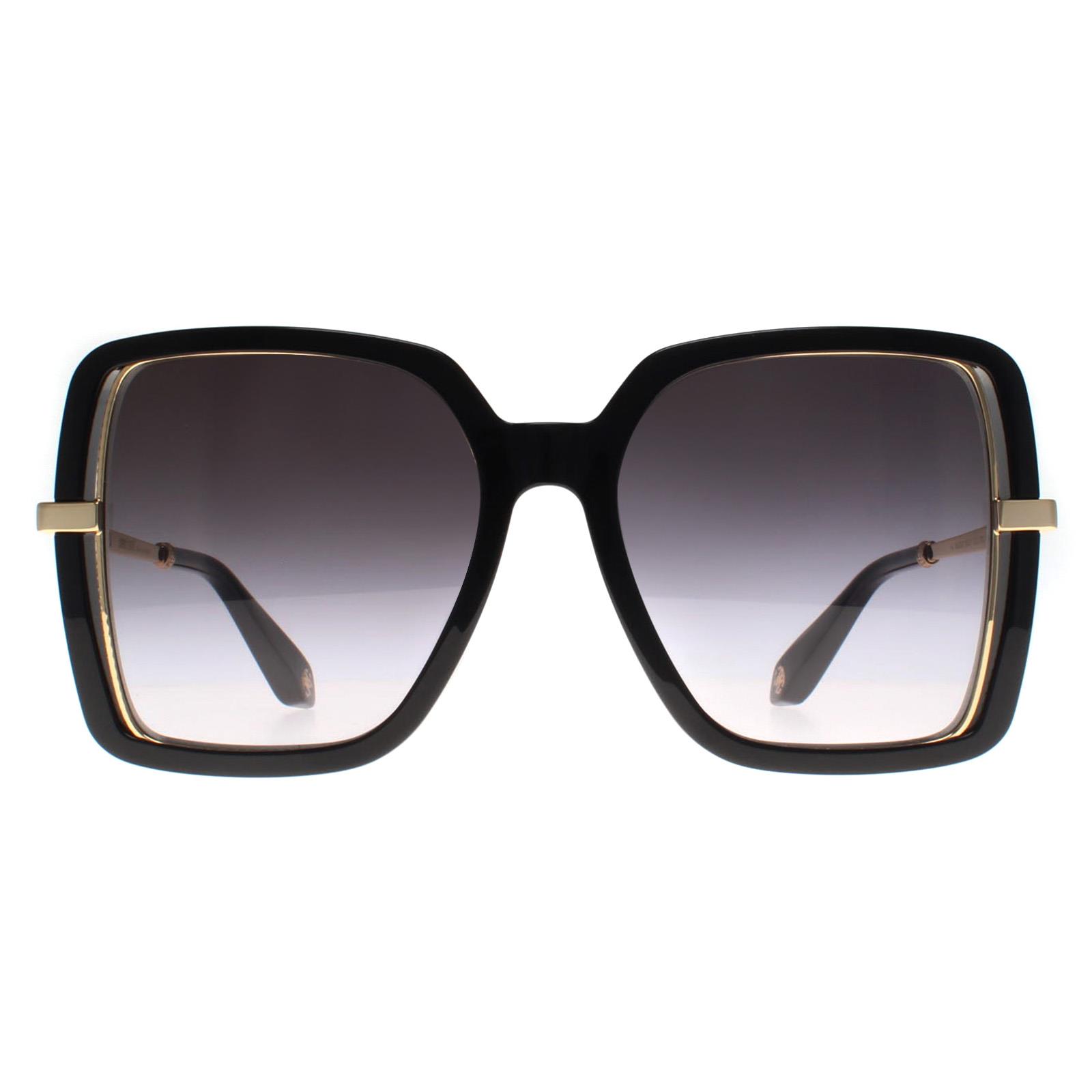 Furla Sunglasses SFU594 0700 Black Gray Gradient | eBay display picture 1