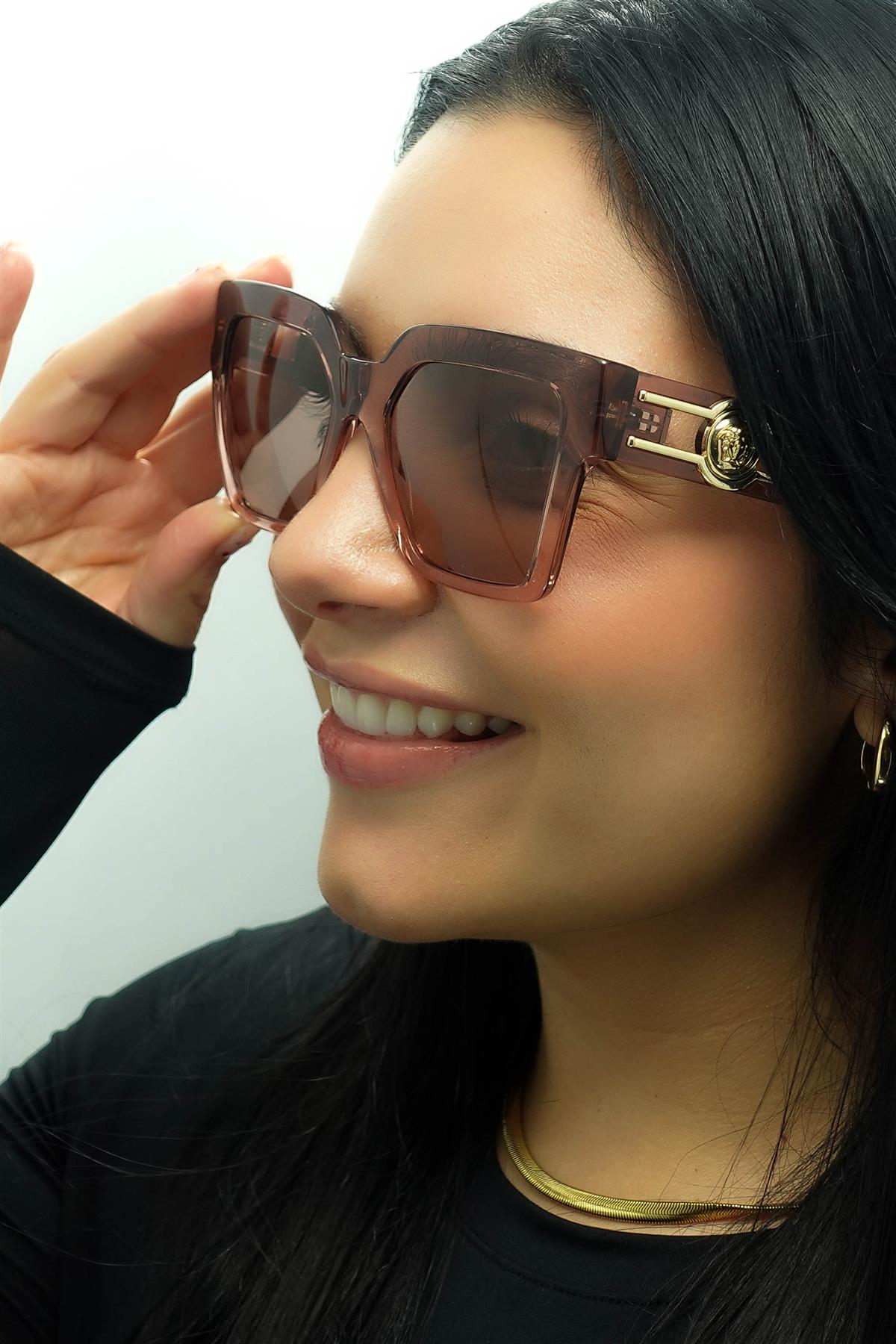 Versace Sunglasses VE4458 543573 Brown Transparent Light  display picture 3