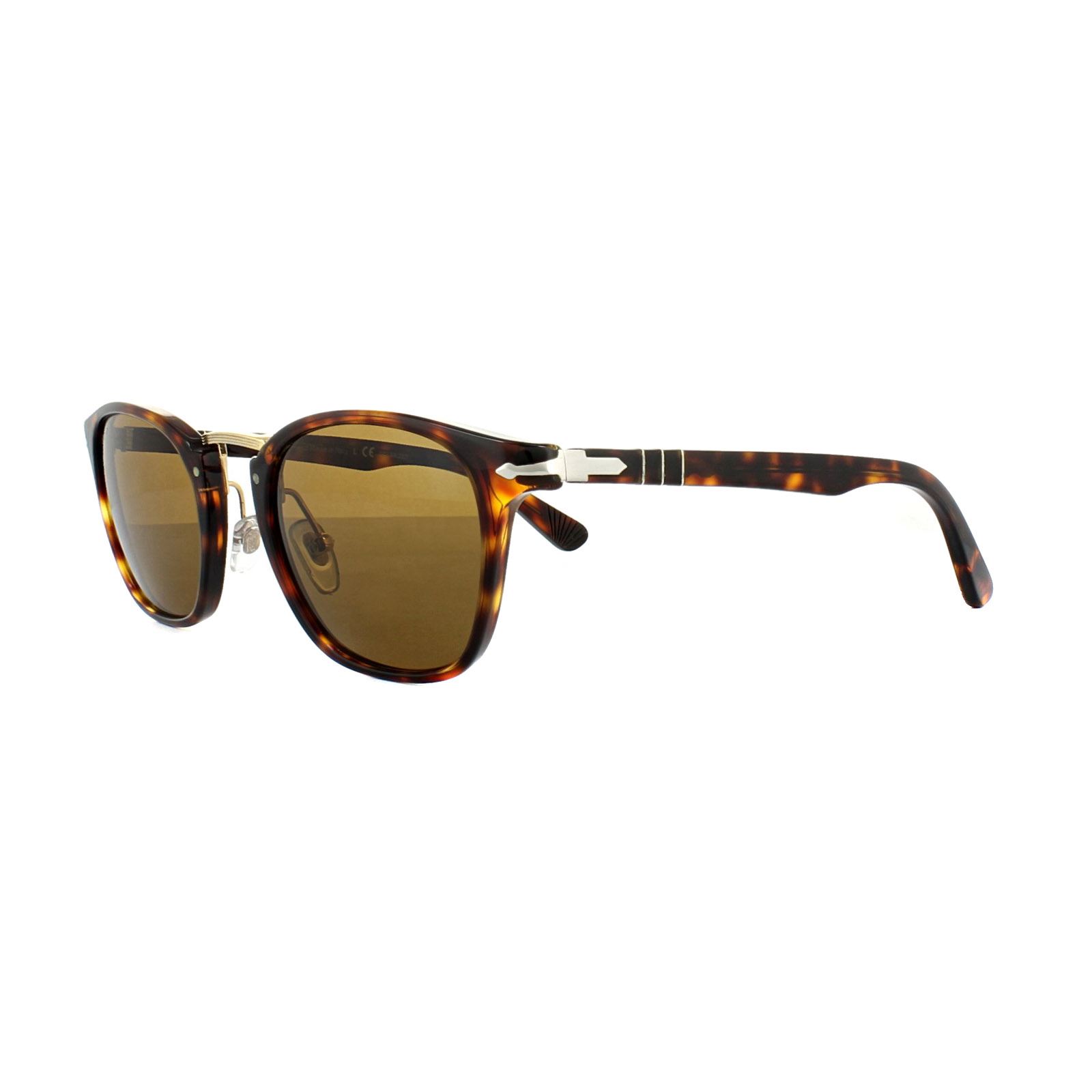 Persol Sunglasses 3110 24/57 Havana Crystal Brown Polarized 49mm