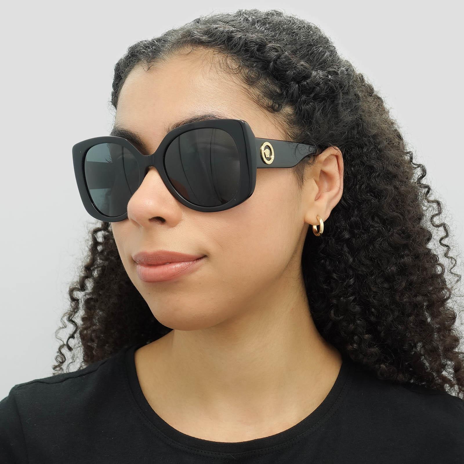 Versace Sunglasses VE4387 GB1/87 Black Dark Grey | eBay