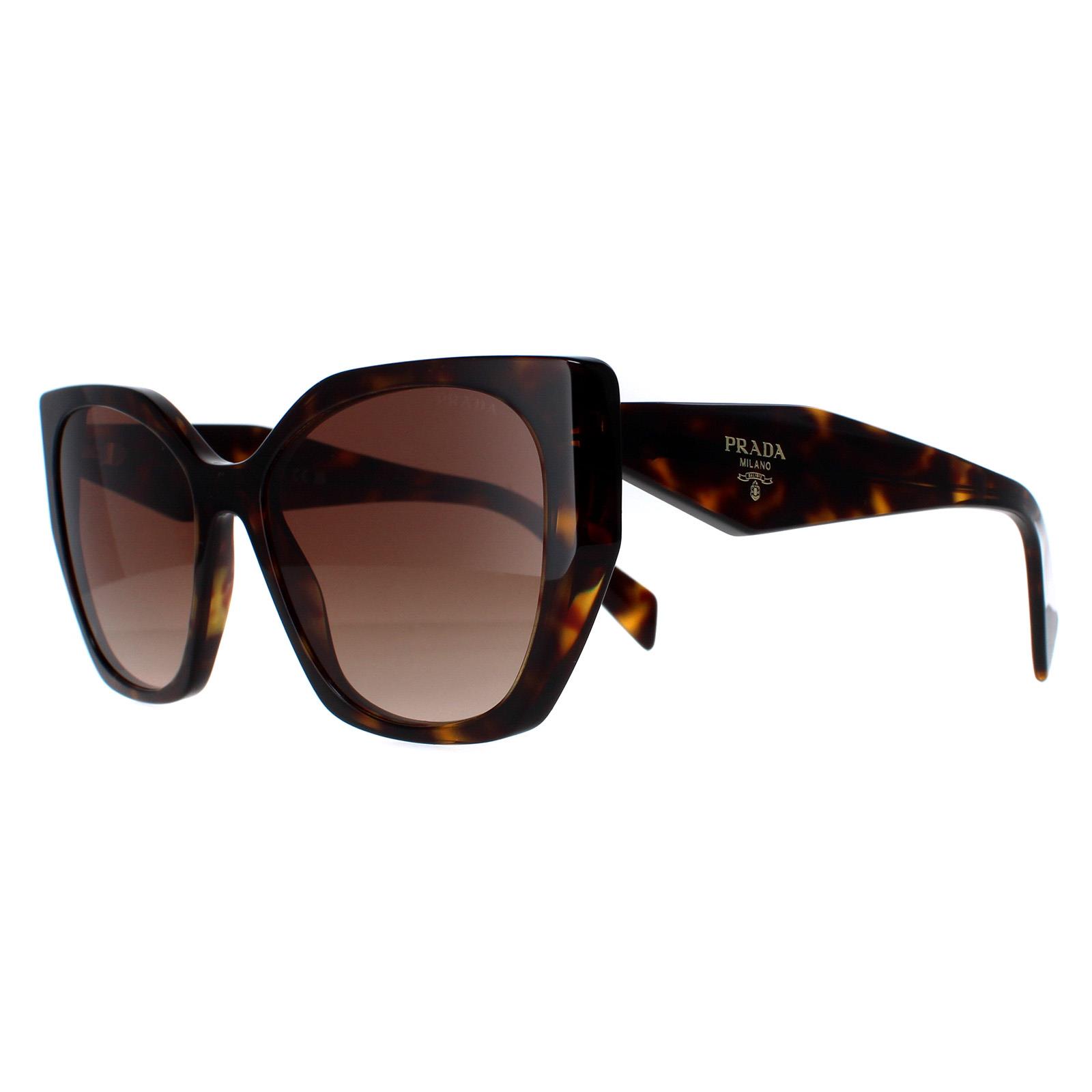 Prada Sunglasses PR19ZS 2AU6S1 Havana Brown Gradient | eBay