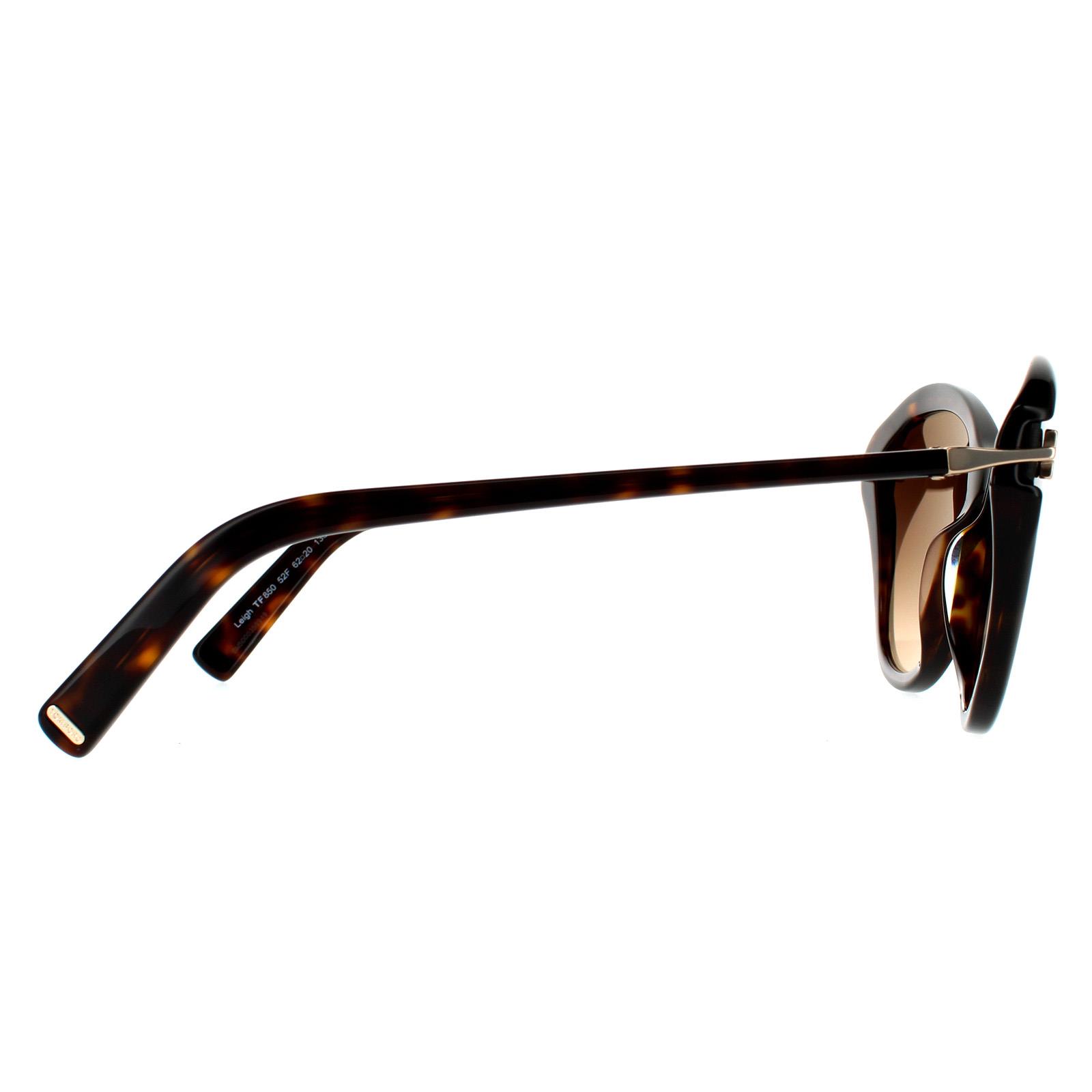 TOM FORD LEIGH TF850 HAVANA/BROWN GRADIENT SUNGLASSES Tom Ford Leigh TF850 52F Sunglasses - Pretavoir main image 3