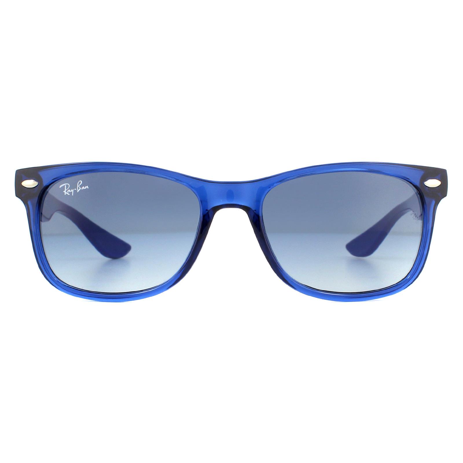 RayBan Junior Sunglasses RJ9052S 70624L Transparent Blue Blue Grey