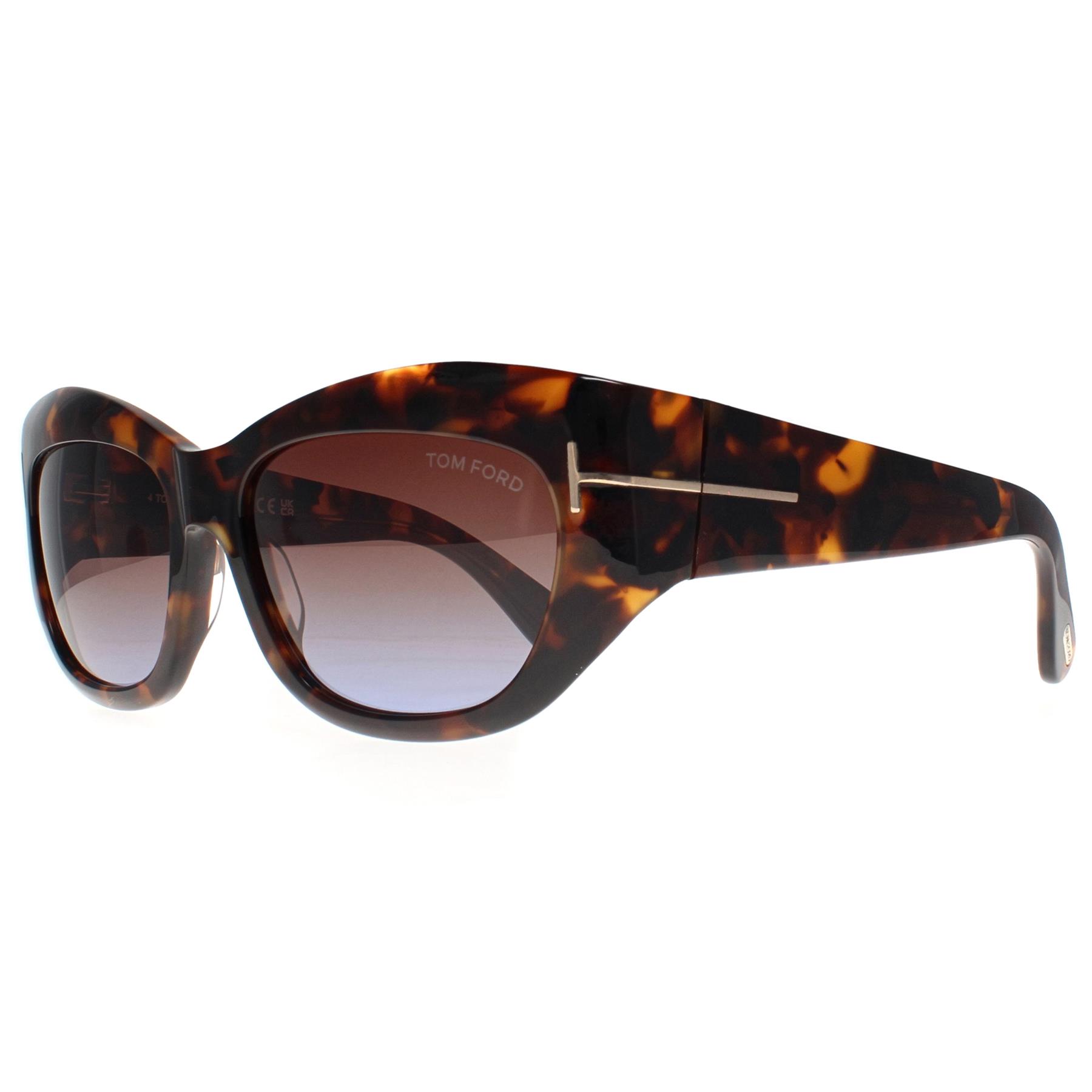 Tom Ford Sunglasses Brianna FT1065 52F Dark Havana Brown  display picture 1