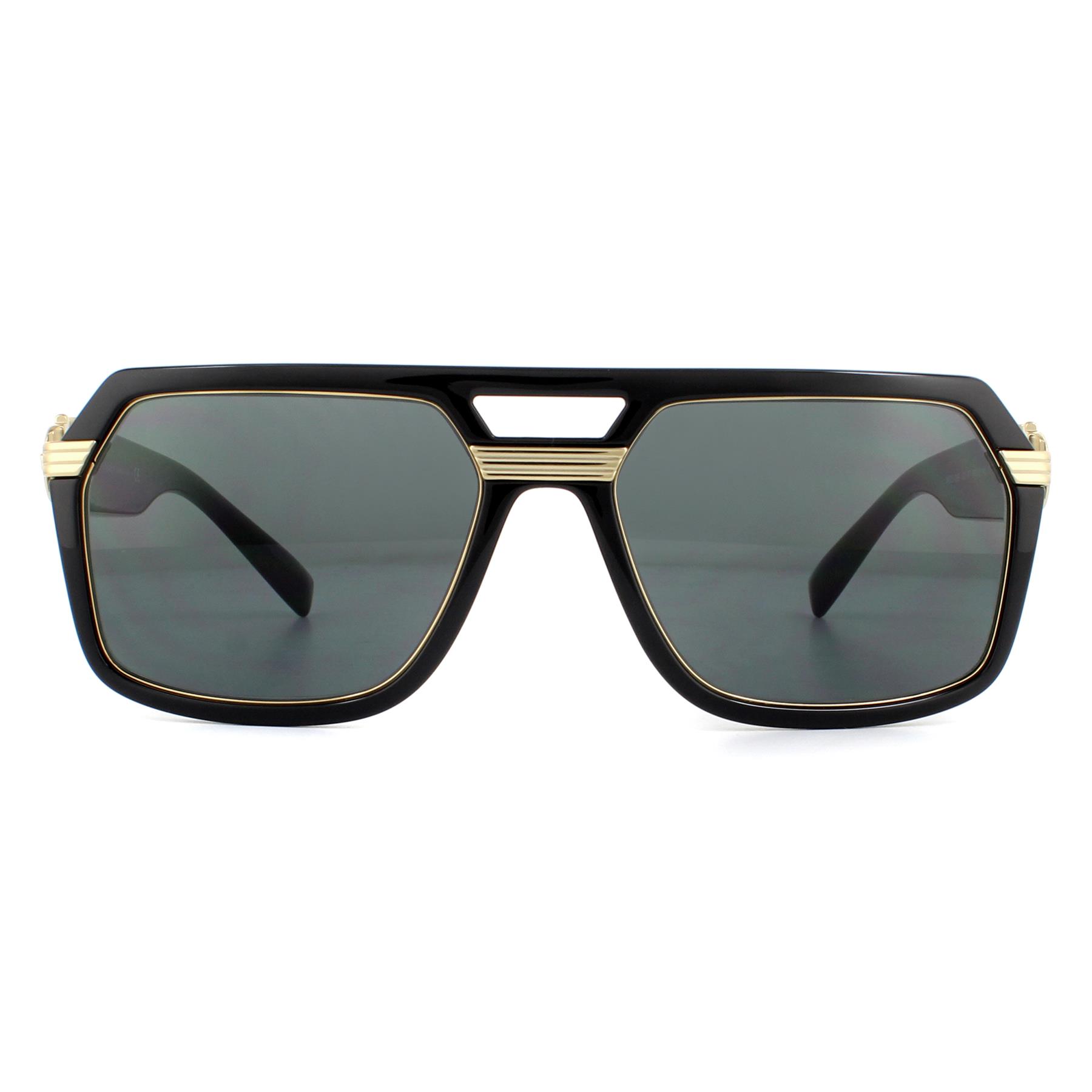 Versace Sunglasses VE4399 GB1/87 Black Dark Grey | eBay