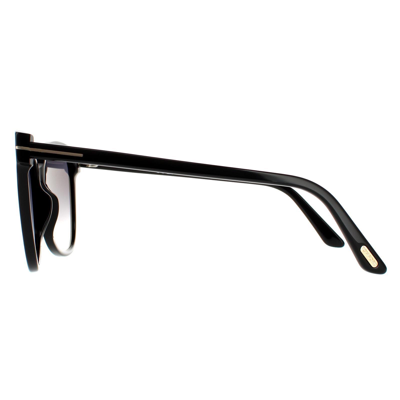 Tom Ford Sunglasses Ani FT0844 01B Shiny Black Gray Gradient  display picture 2