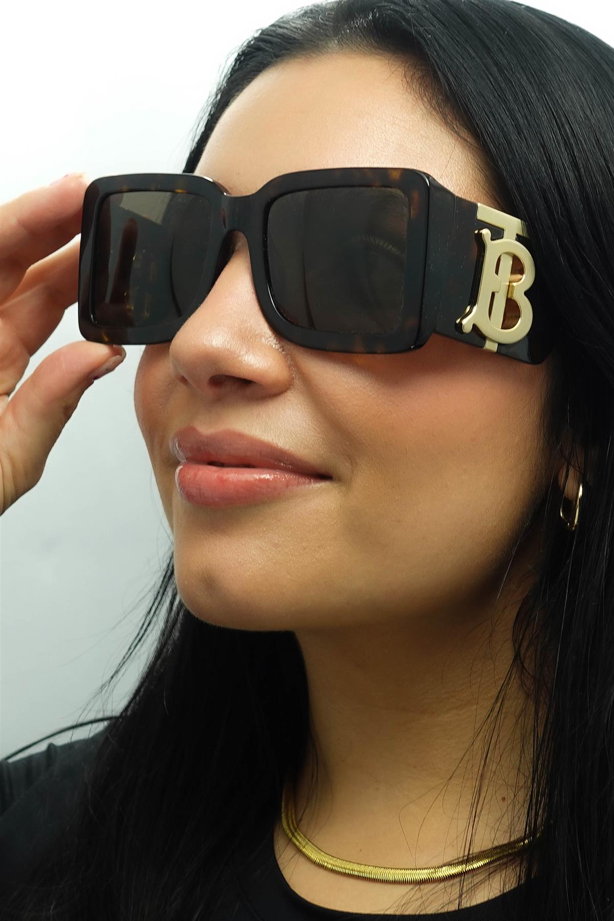 Burberry Sunglasses BE4406U 300273 Dark Havana Dark Brown | eBay display picture 2