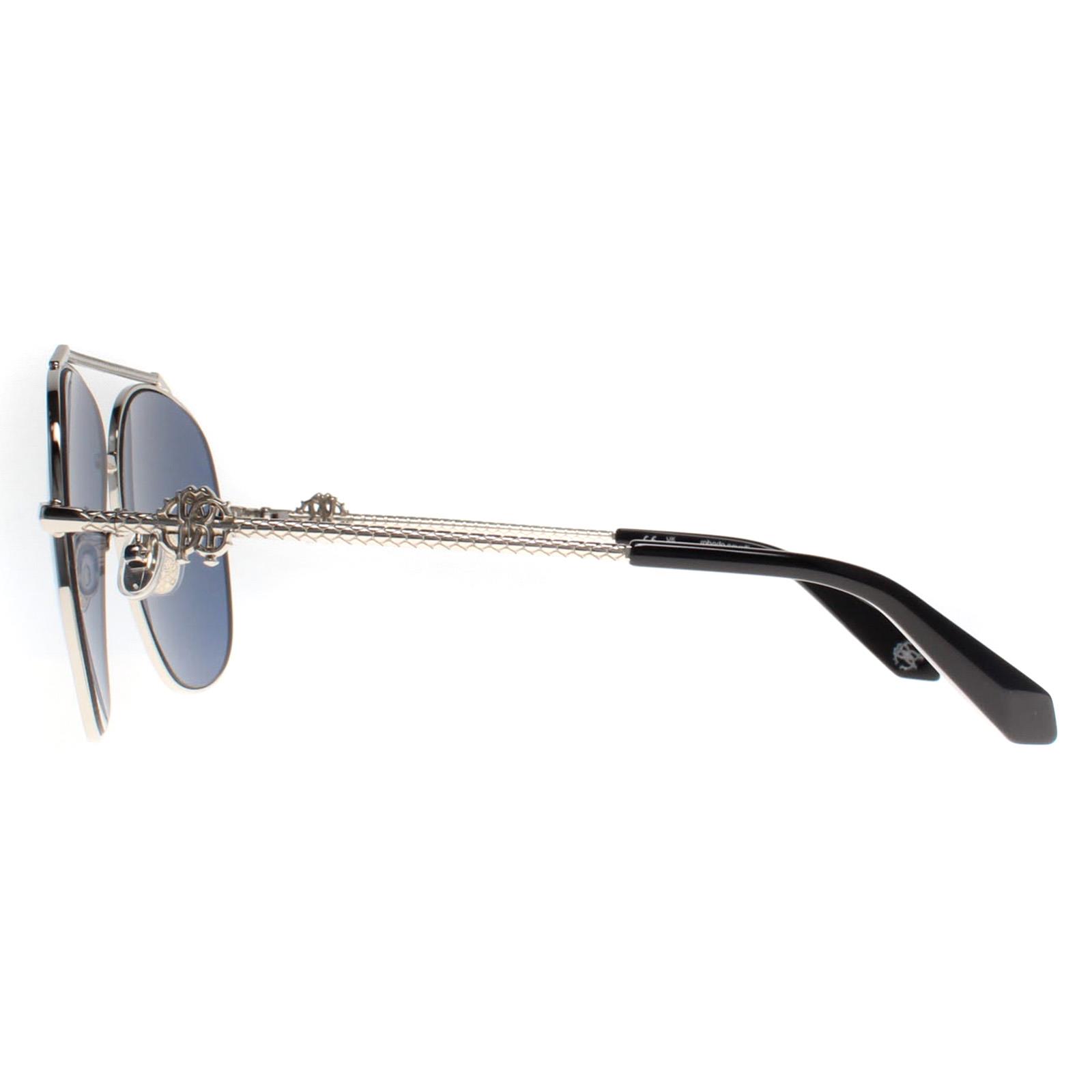 Final Price! Roberto Cavalli SRC008V 0579 Palladium/Blue Sunglasses Roberto Cavalli Sunglasses Garfagnana RC-1061 16W main image 2