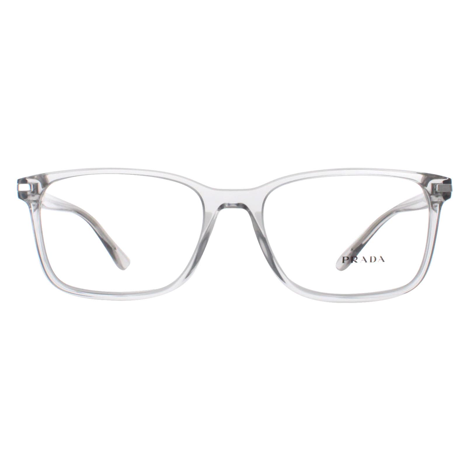 Prada Eyeglasses PR14WV U431O1 Crystal Gray Men | eBay display picture 1