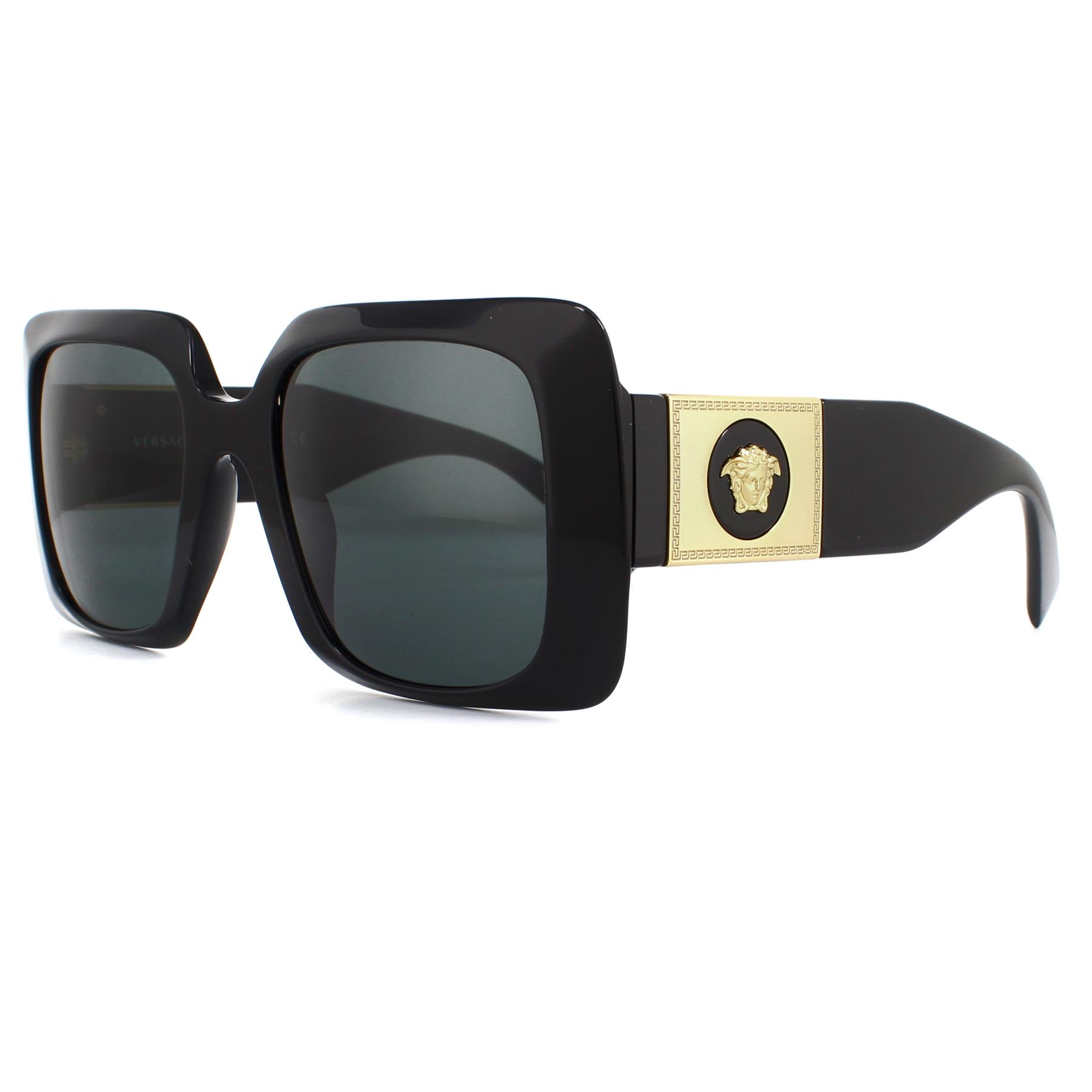 NEW VERSACE WOMEN\'S SUNGLASSES VE4405 GB/87 SQUARE VE4405 BLACK EYEWEAR … Versace 4405 GB1/87 Sunglasses - US main image 2