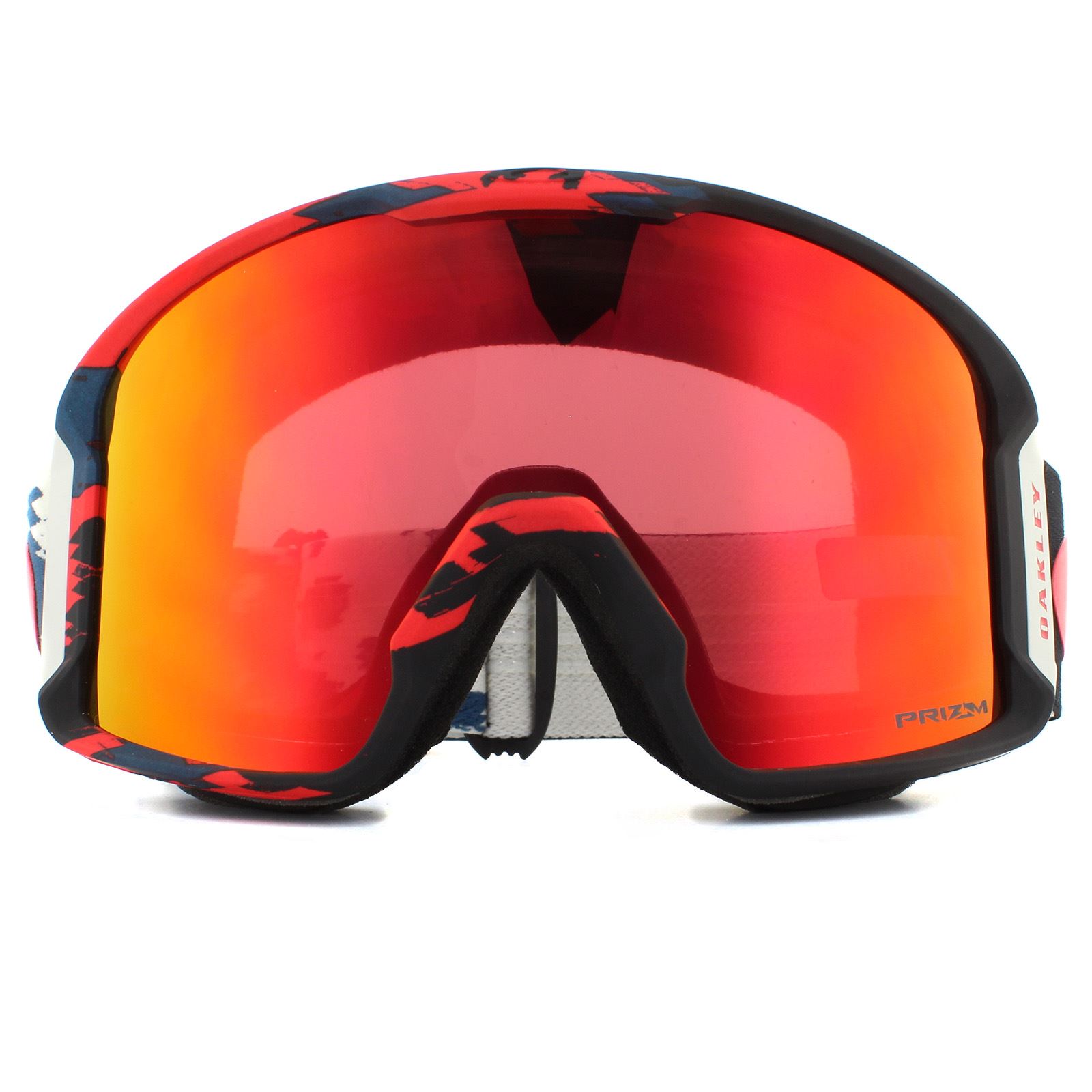 Oakley Ski Goggles Line Miner OO707056 Carlson Camo Red Blue Prizm