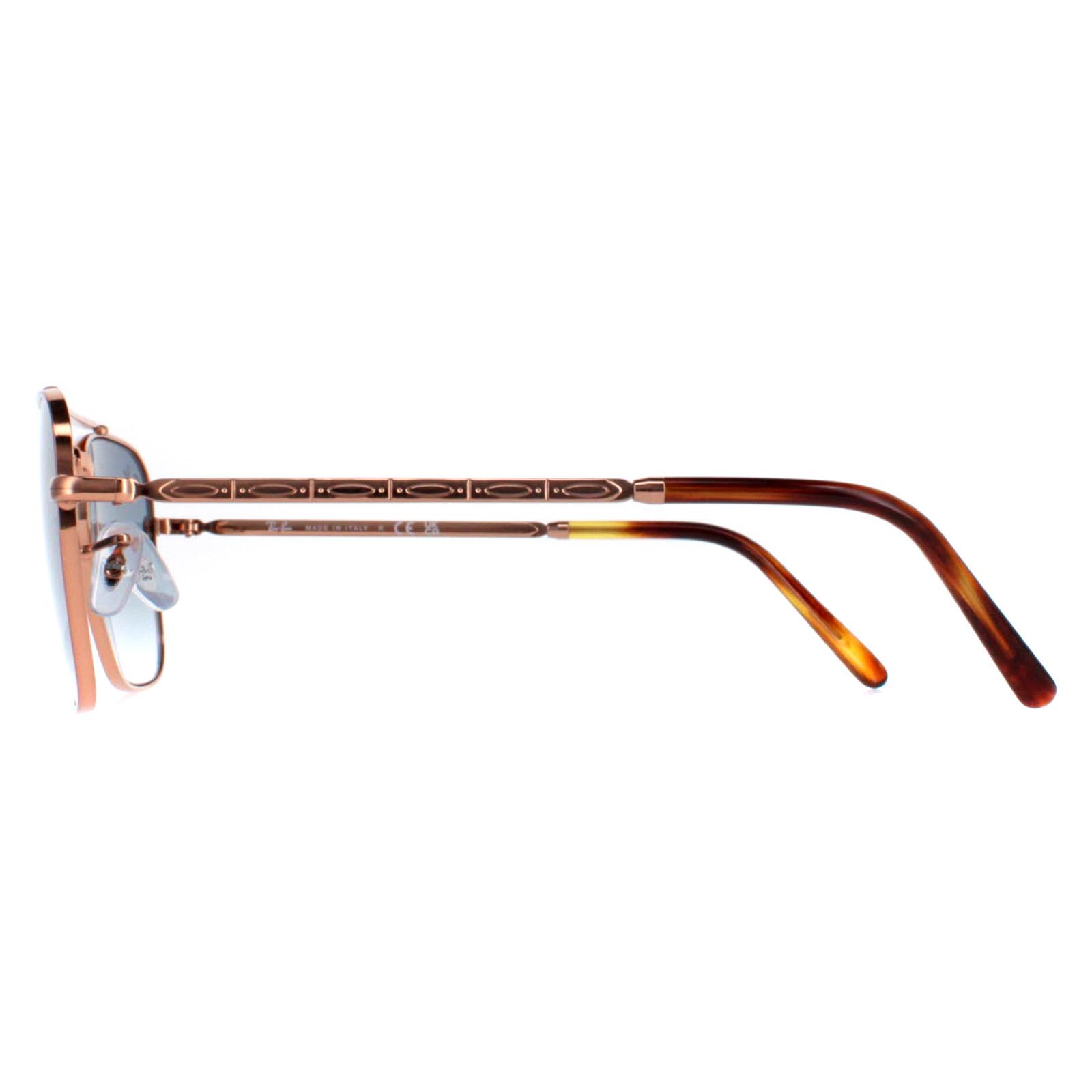 Ray-Ban Sunglasses RB3636 New Caravan 92023F Rose Gold Blue