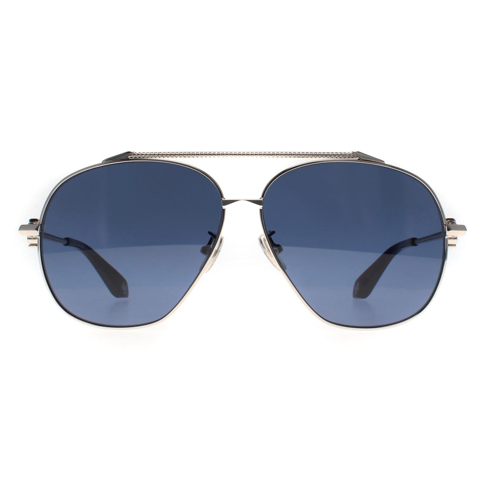 Final Price! Roberto Cavalli SRC008V 0579 Palladium/Blue Sunglasses Roberto Cavalli Sunglasses Garfagnana RC-1061 16W main image 4