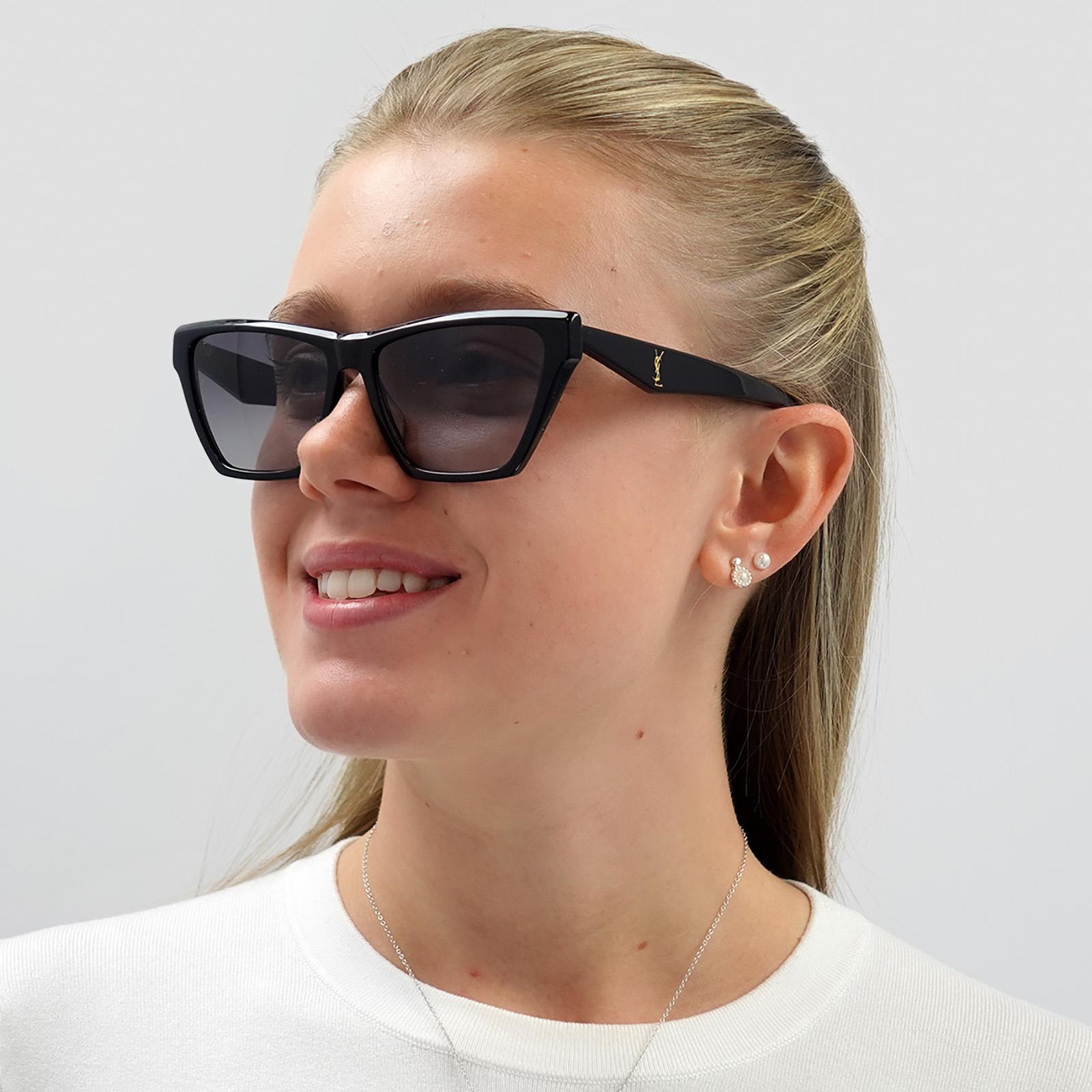 Saint Laurent Sunglasses SL M103 001 Black Gray Gradient | eBay