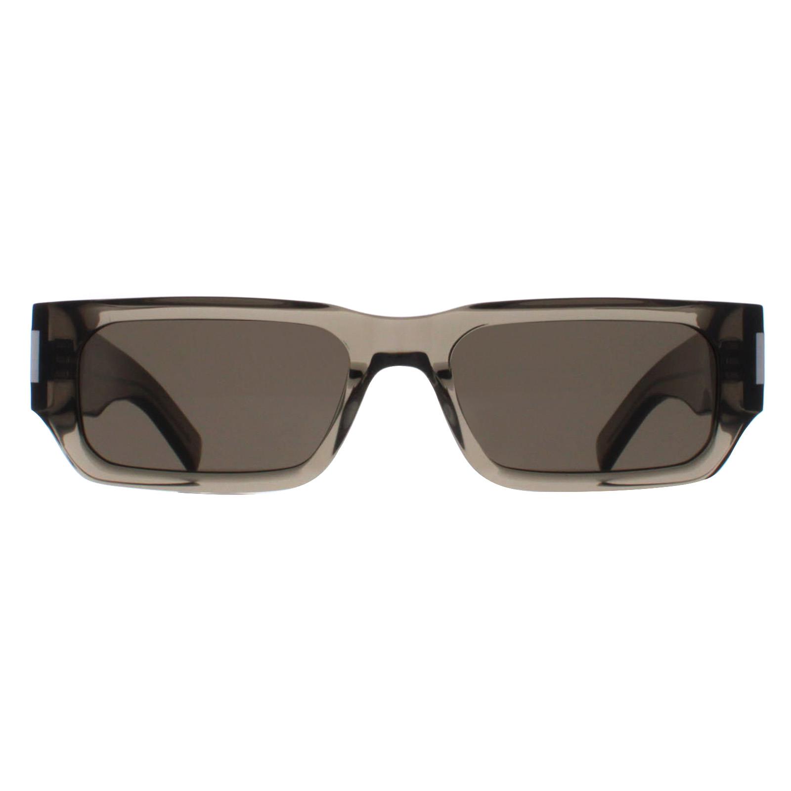 Saint Laurent Sunglasses SL660 003 Transparent Brown Grey  display picture 1