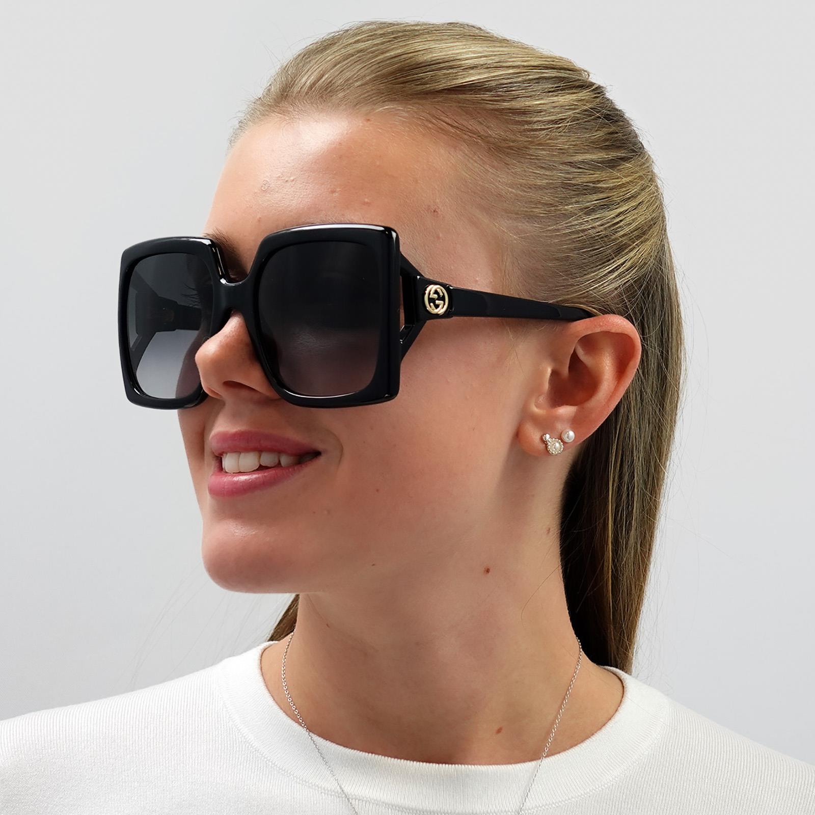 Gucci GG0876S 001 Sunglasses  Black Gray Gradient Oversized Women Gucci GG0876S 001 Sunglasses - US main image 2