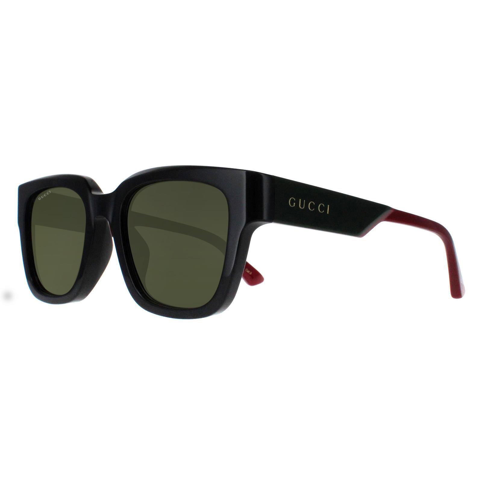 Gucci Sunglasses GG1670SK 005 Black with Green and Red Green  display picture 2