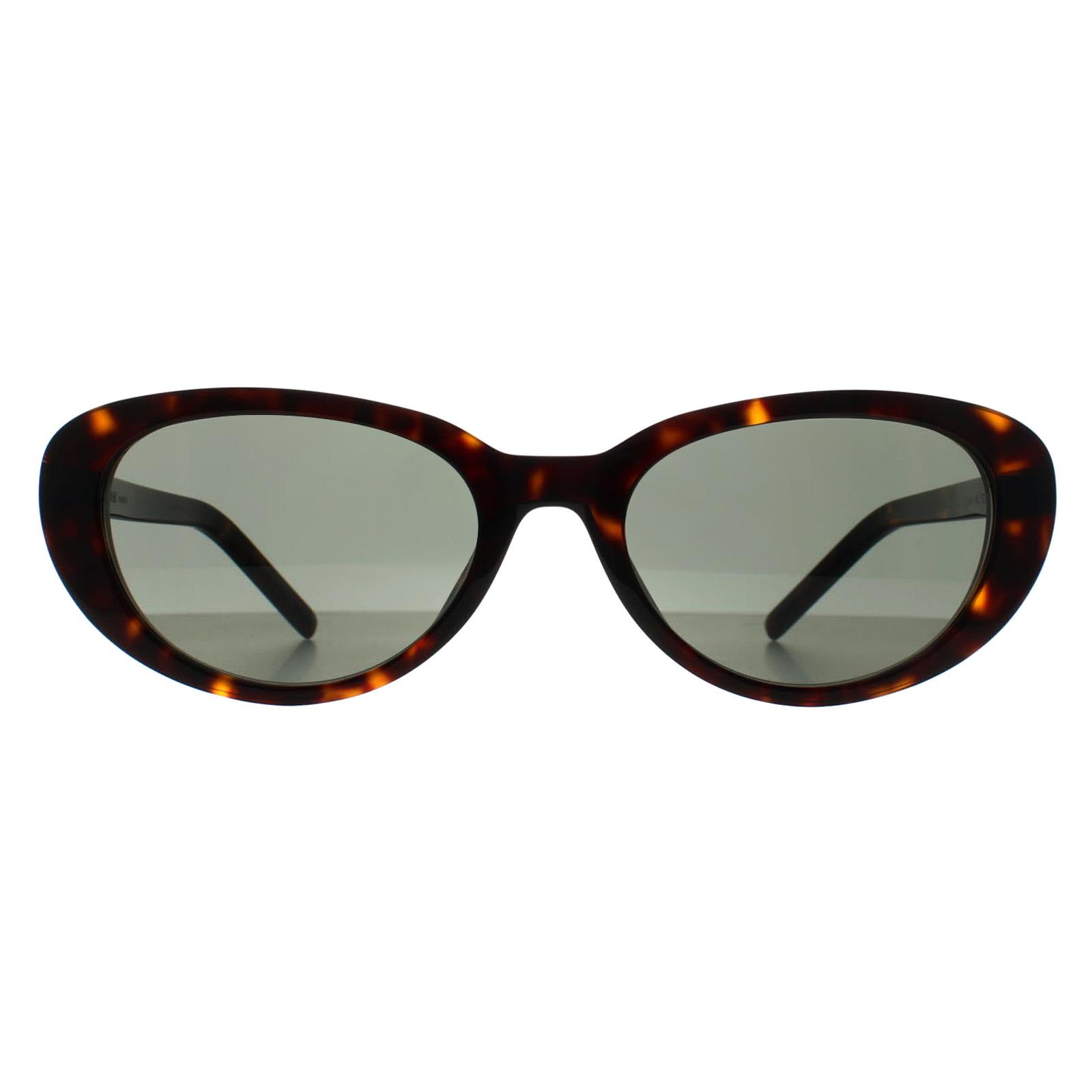 Saint Laurent Sunglasses SL M154 002 Dark Spotted Havana  display picture 2
