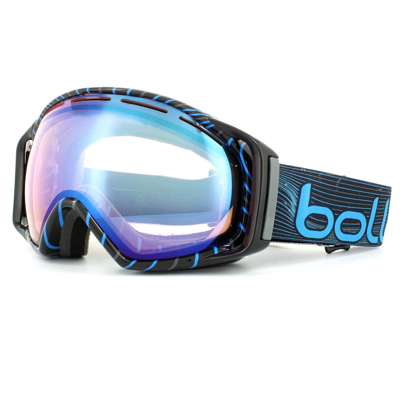 Bolle Ski Snow Goggles Gravity 20922 Blue Waves Modulator Vermillon