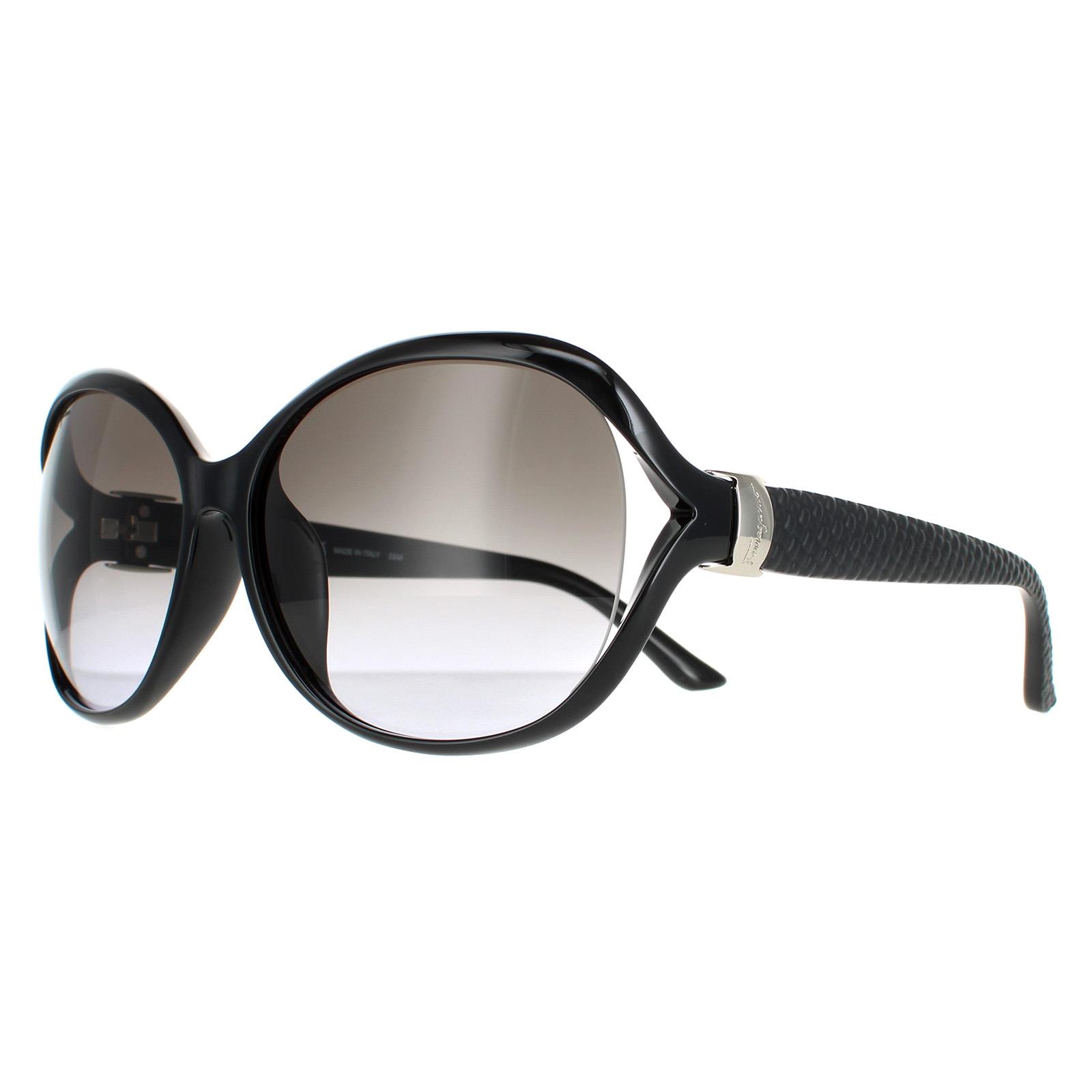 NEW Salvatore Ferragamo SF770SA-001 Women’s  Black Sunglasses Authentic $219 Amazon.com: Salvatore Ferragamo Sunglasses Oval Full Rim  main image 4